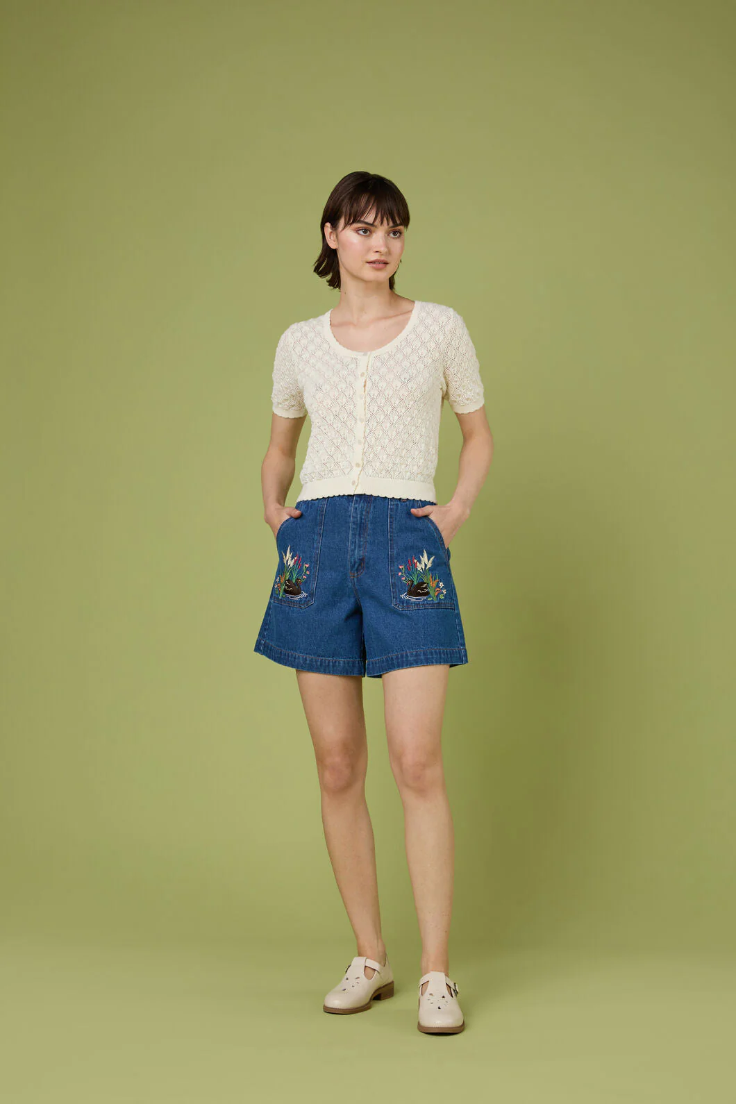 Lacey Short Sleeve Cardigan - Image 4