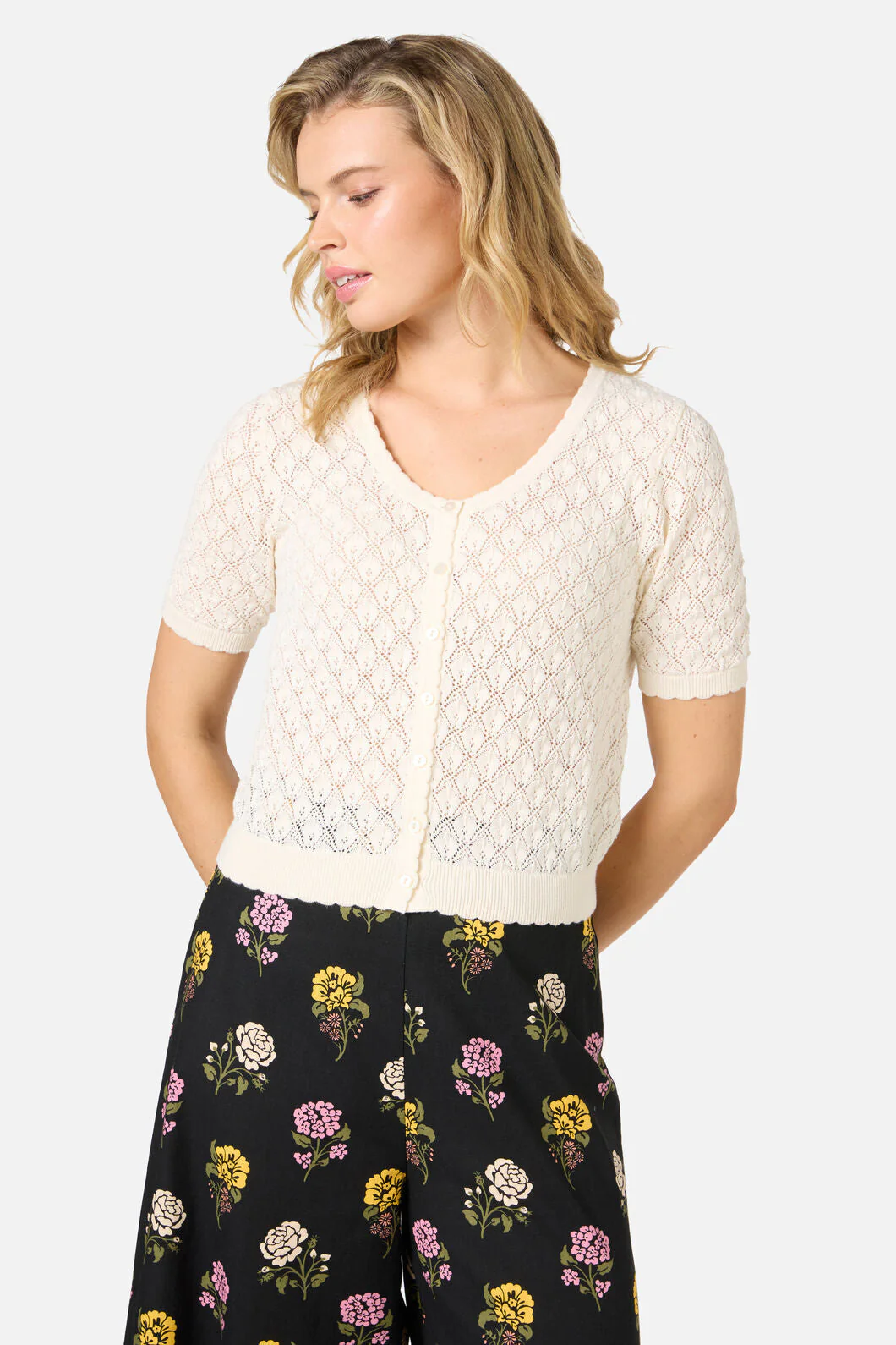 Lacey Short Sleeve Cardigan - Image 6