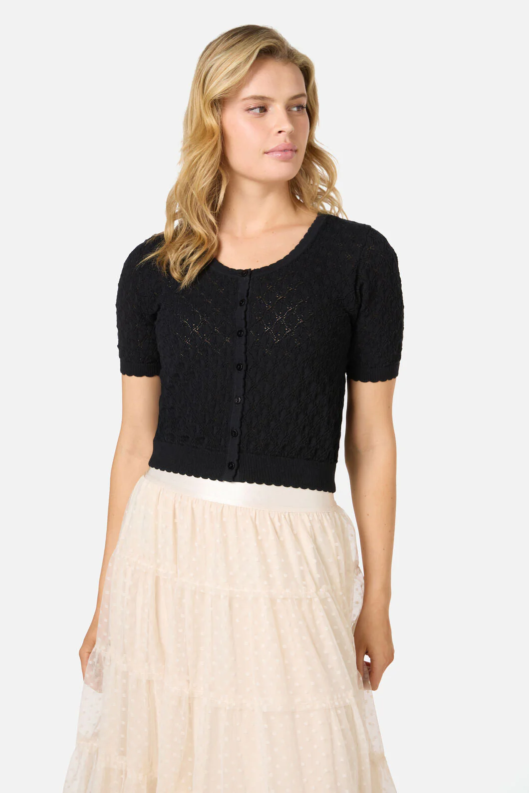 Lacey Short Sleeve Cardigan - Image 9