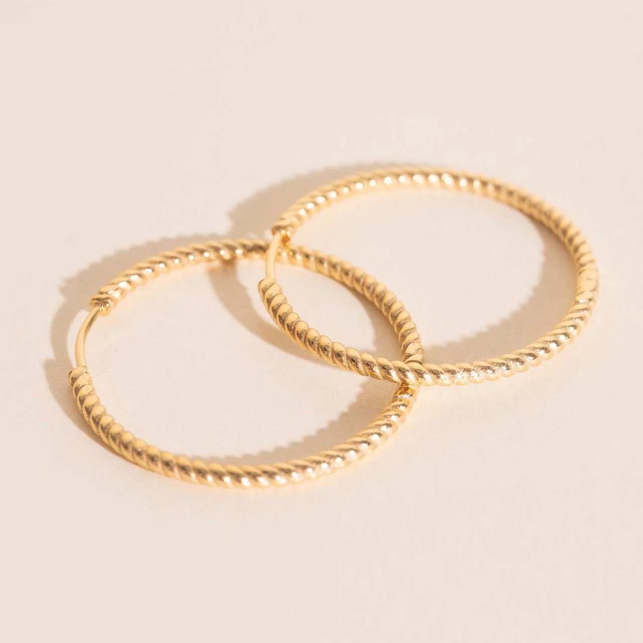 Lasso Rope Rounded Huggie Hoop Earrings - Image 17