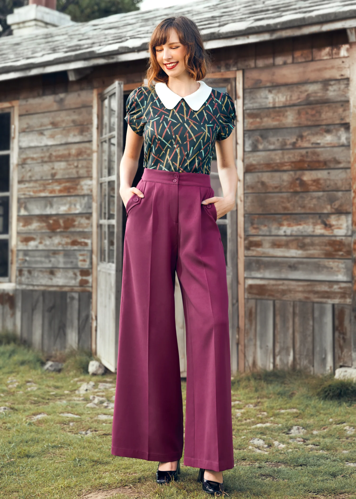 Lazy Afternoon Wide Leg Pants - Image 2