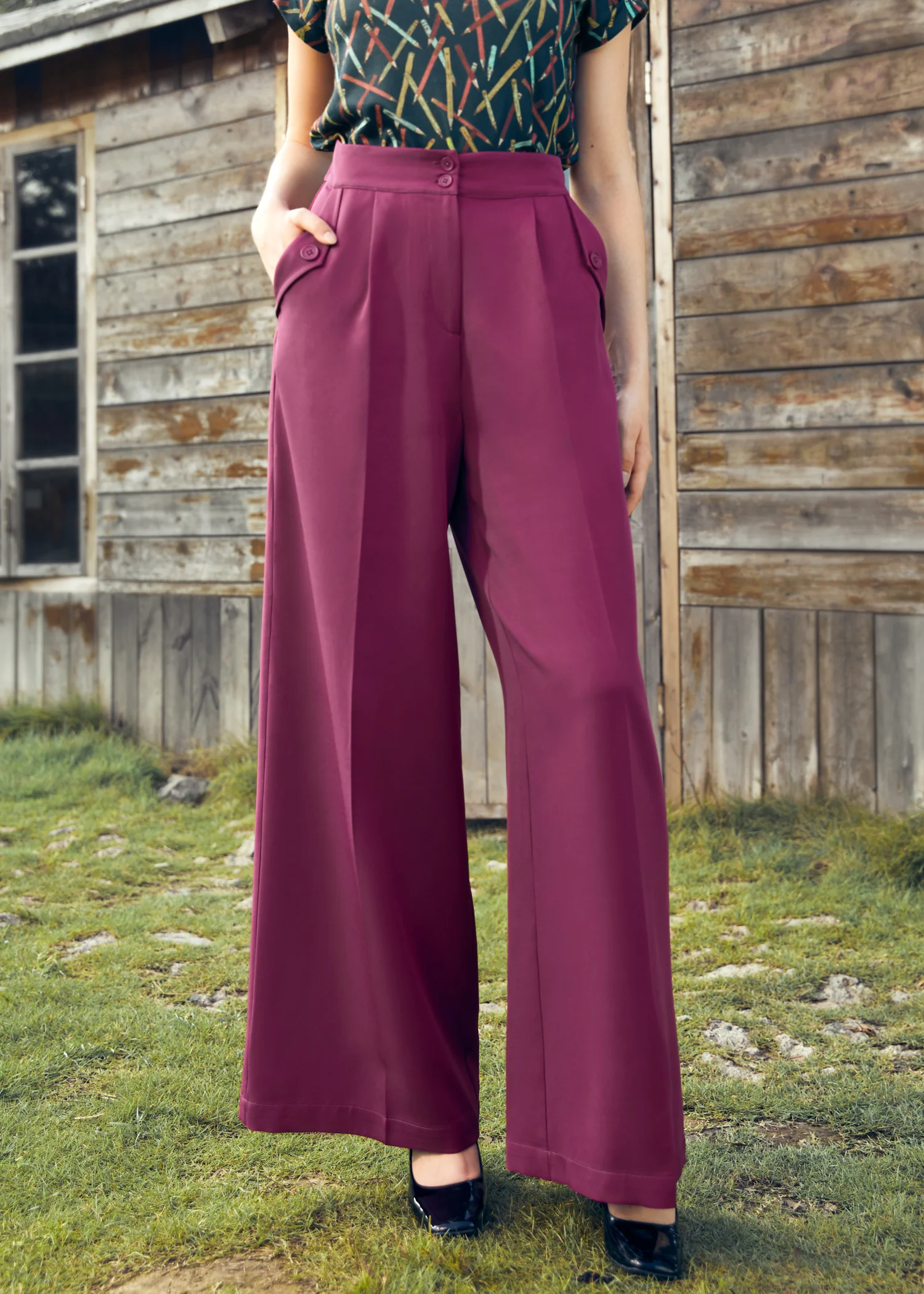 Lazy Afternoon Wide Leg Pants - Image 8