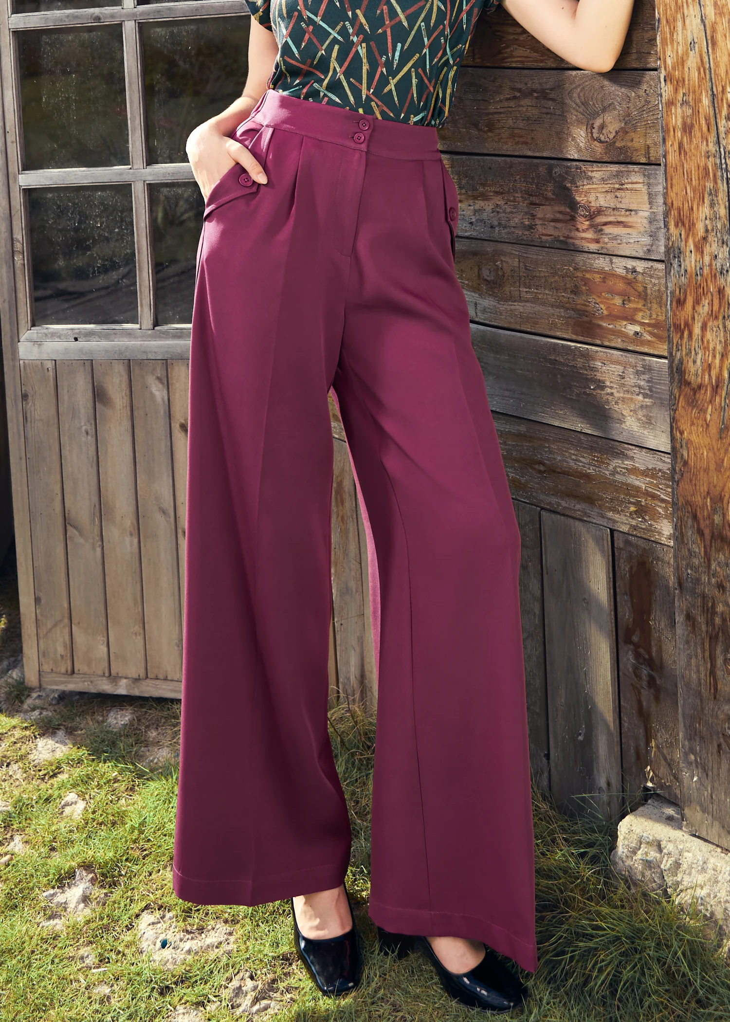 Lazy Afternoon Wide Leg Pants - Image 9