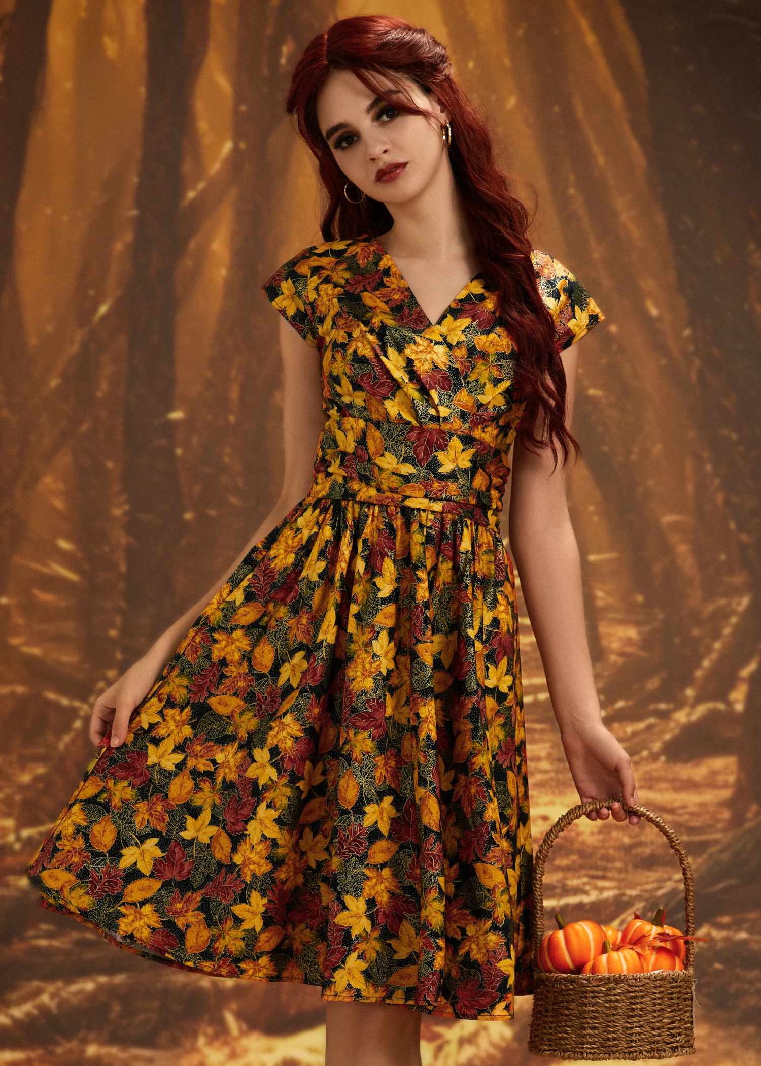 Leaves Greta Dress - Image 5