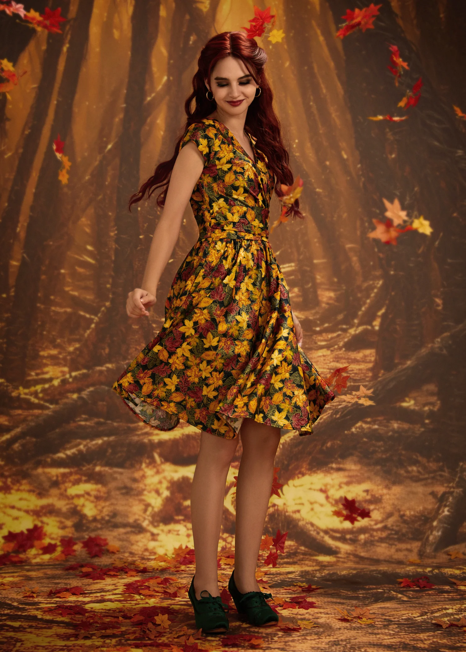 Leaves Greta Dress - Image 6