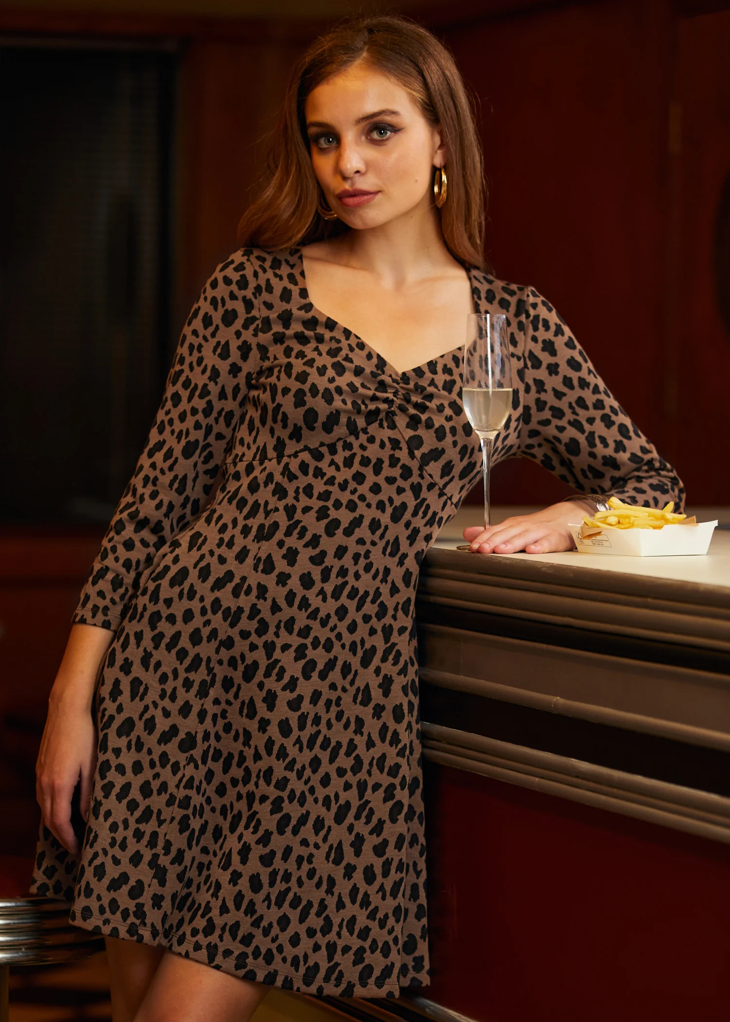 Leopard Hi-Low Empress Dress - Image 2