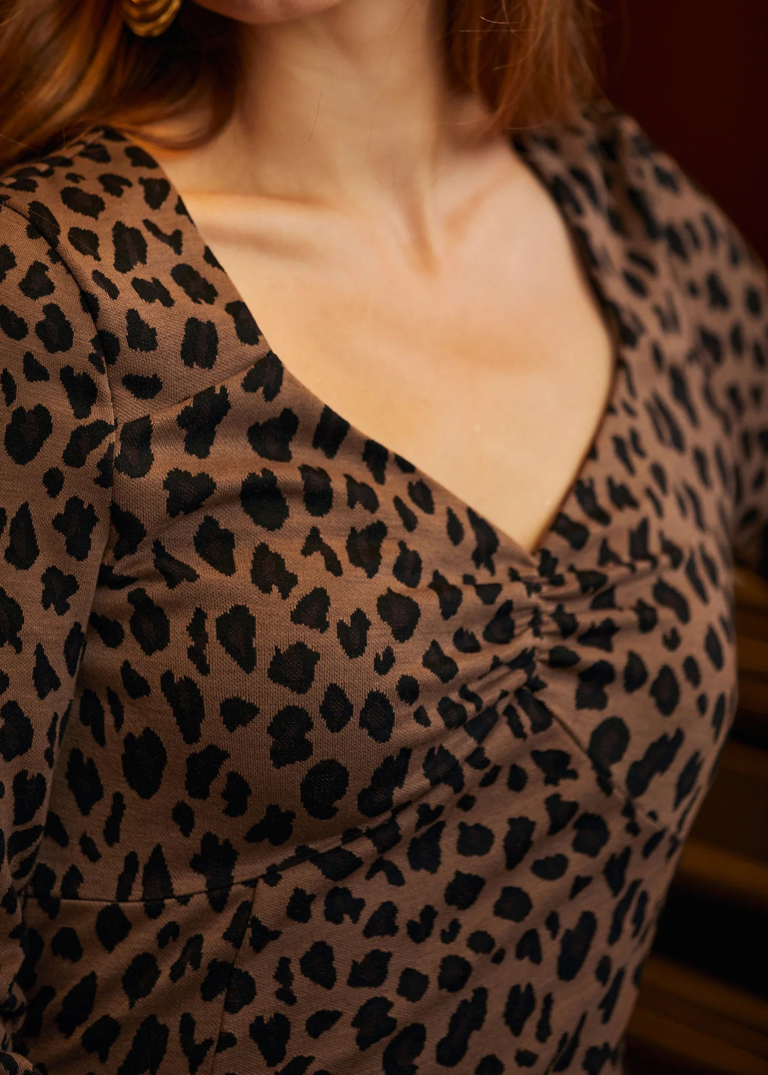 Leopard Hi-Low Empress Dress - Image 5