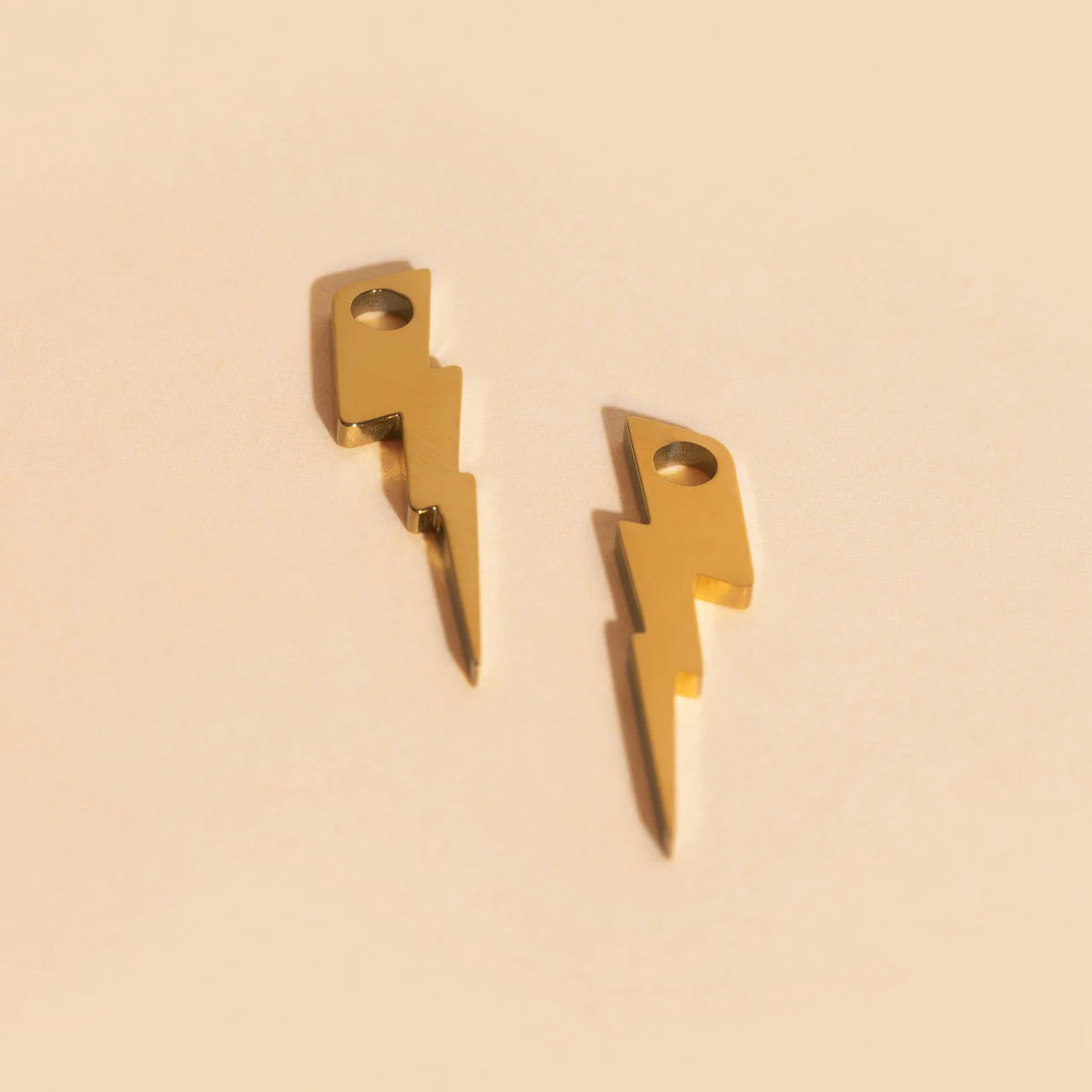 Lightning Bolt Huggie Hoop Charms - Image 4
