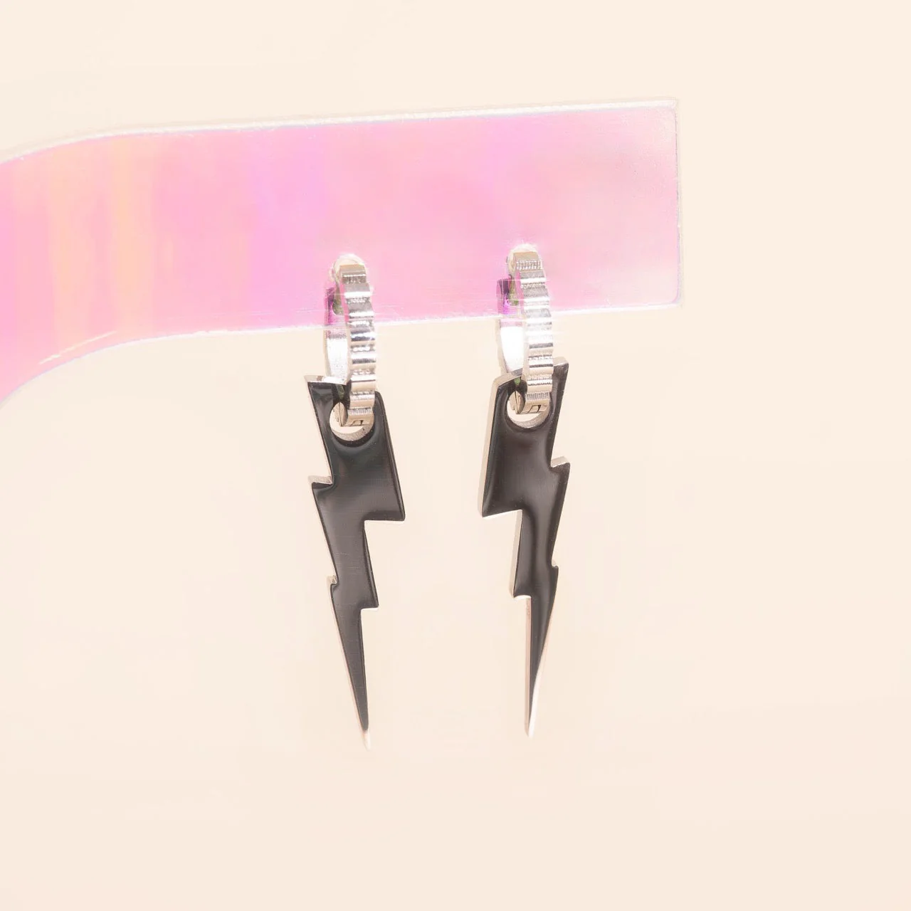 Lightning Bolt Huggie Hoop Charms - Image 6