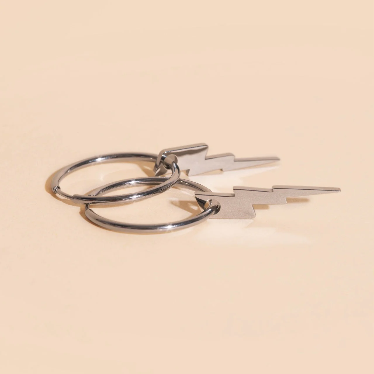 Lightning Bolt Huggie Hoop Charms - Image 7