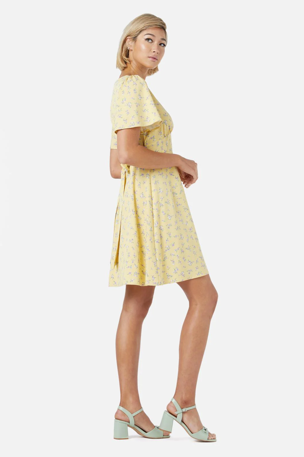 Lila Ditsy Mini Dress - Image 8