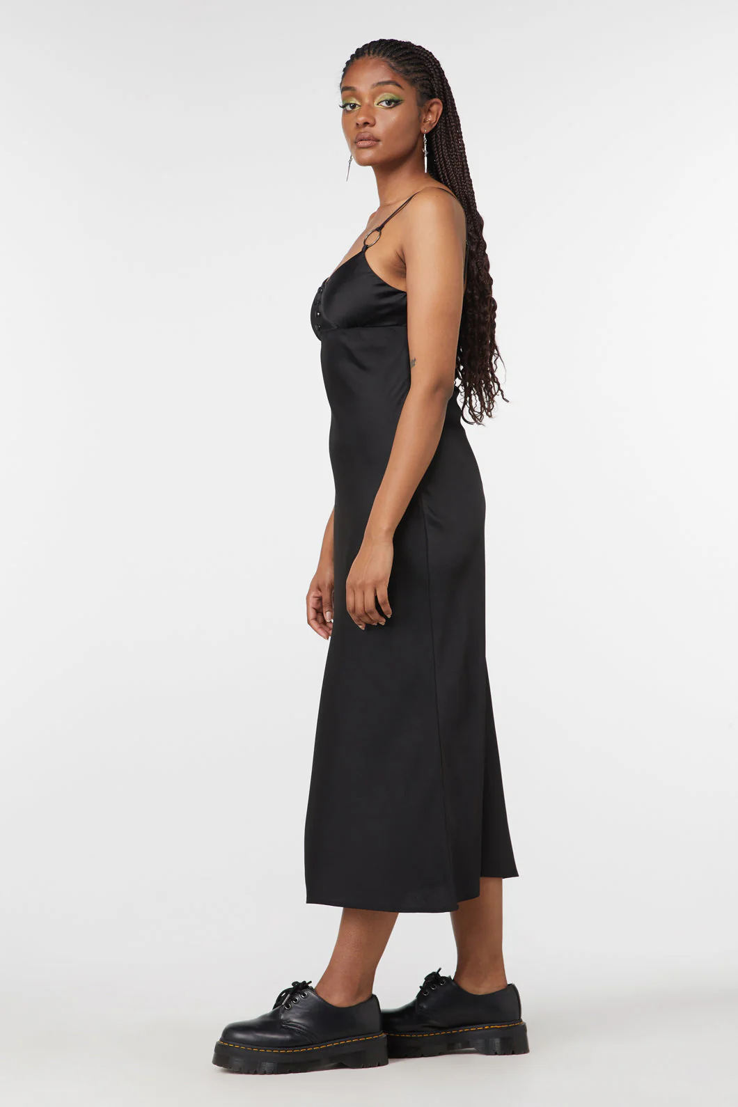 Lizzie Satin Bias Cut Dress - Image 10