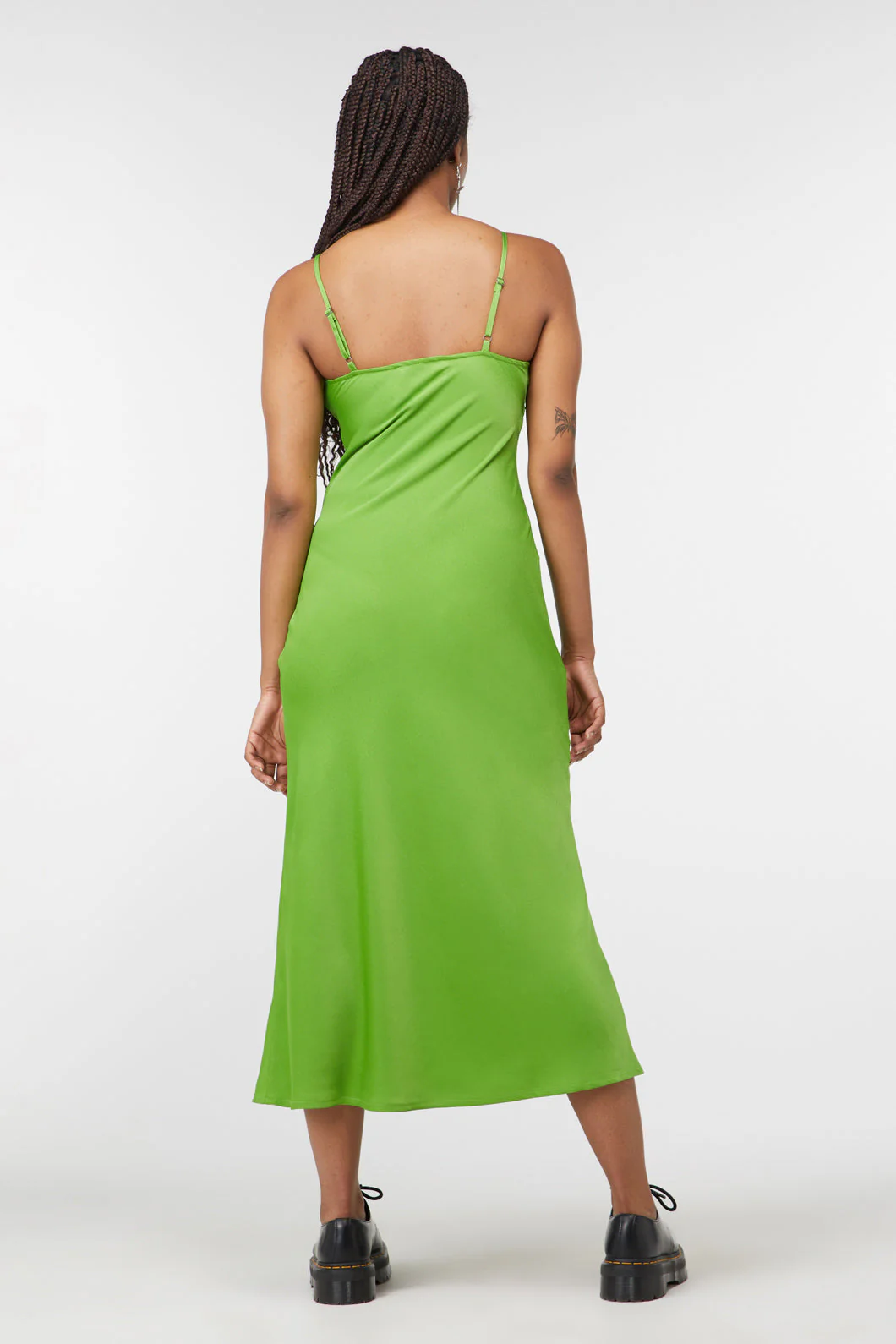 Lizzie Satin Bias Cut Dress - Image 3