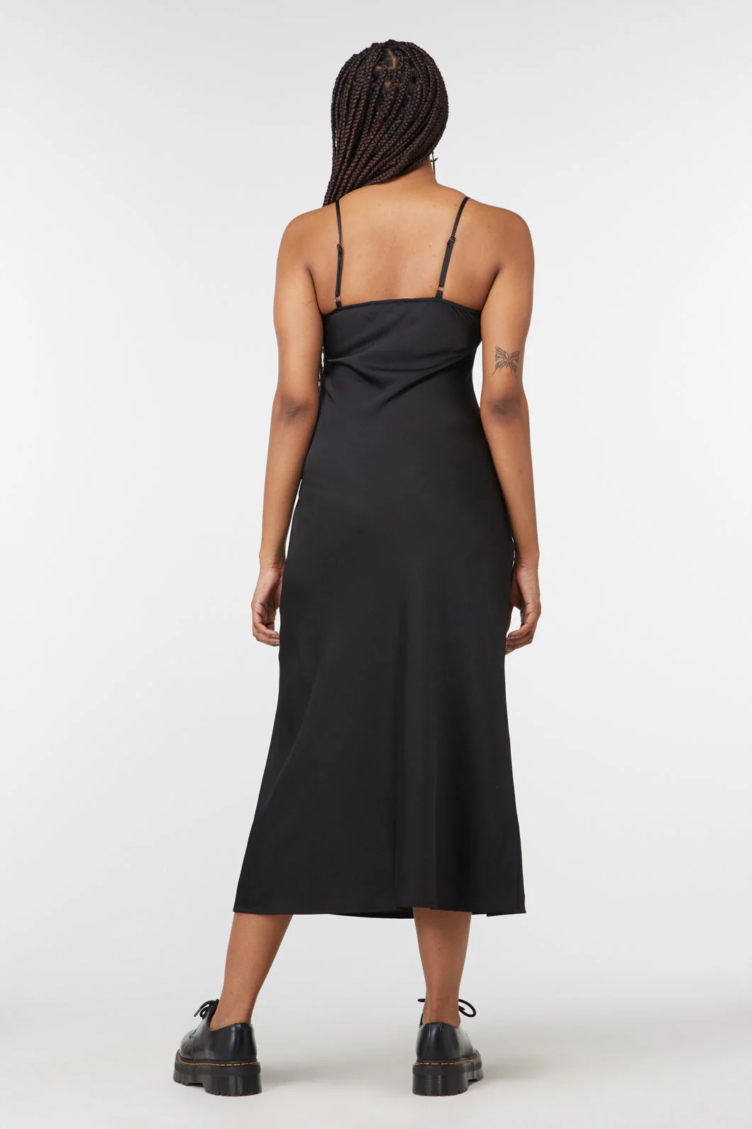 Lizzie Satin Bias Cut Dress - Image 8