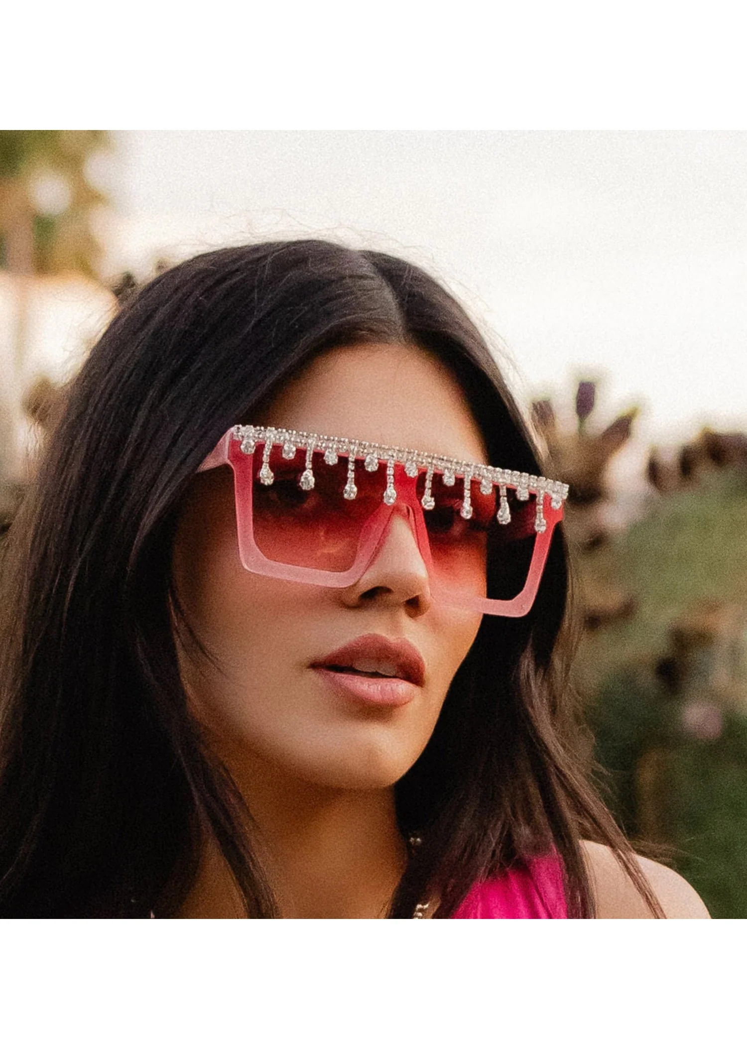 LOLA Rhinestone Sunglasses