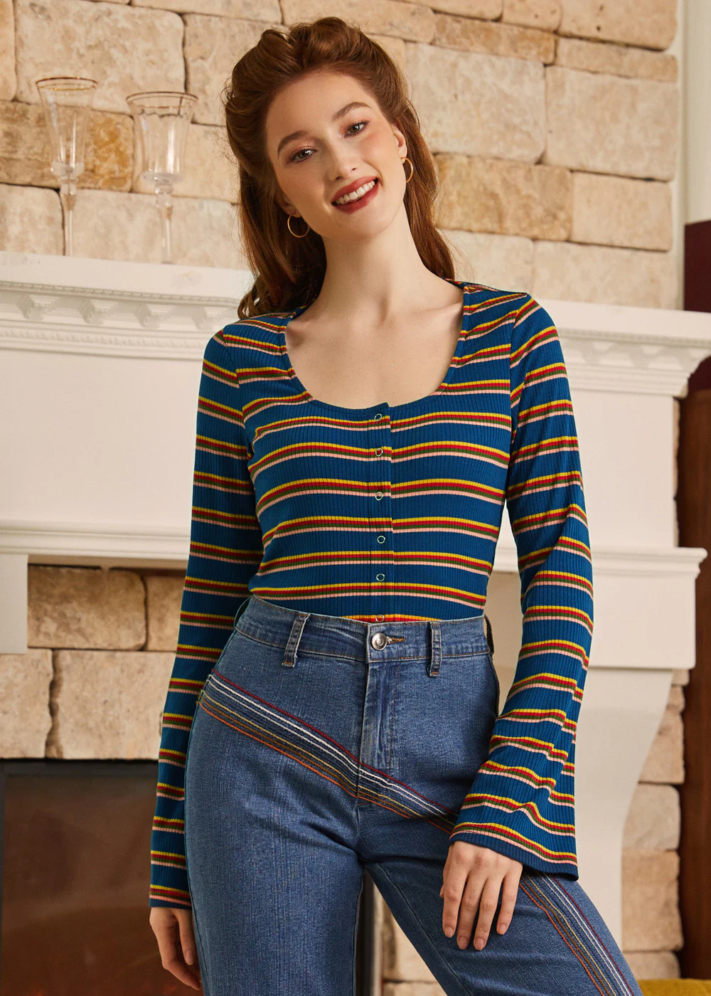 Lost in Love Bell Sleeve Top - Image 3