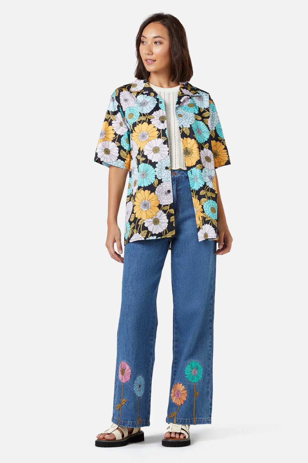 Lottie Retro Floral Shirt - Image 5