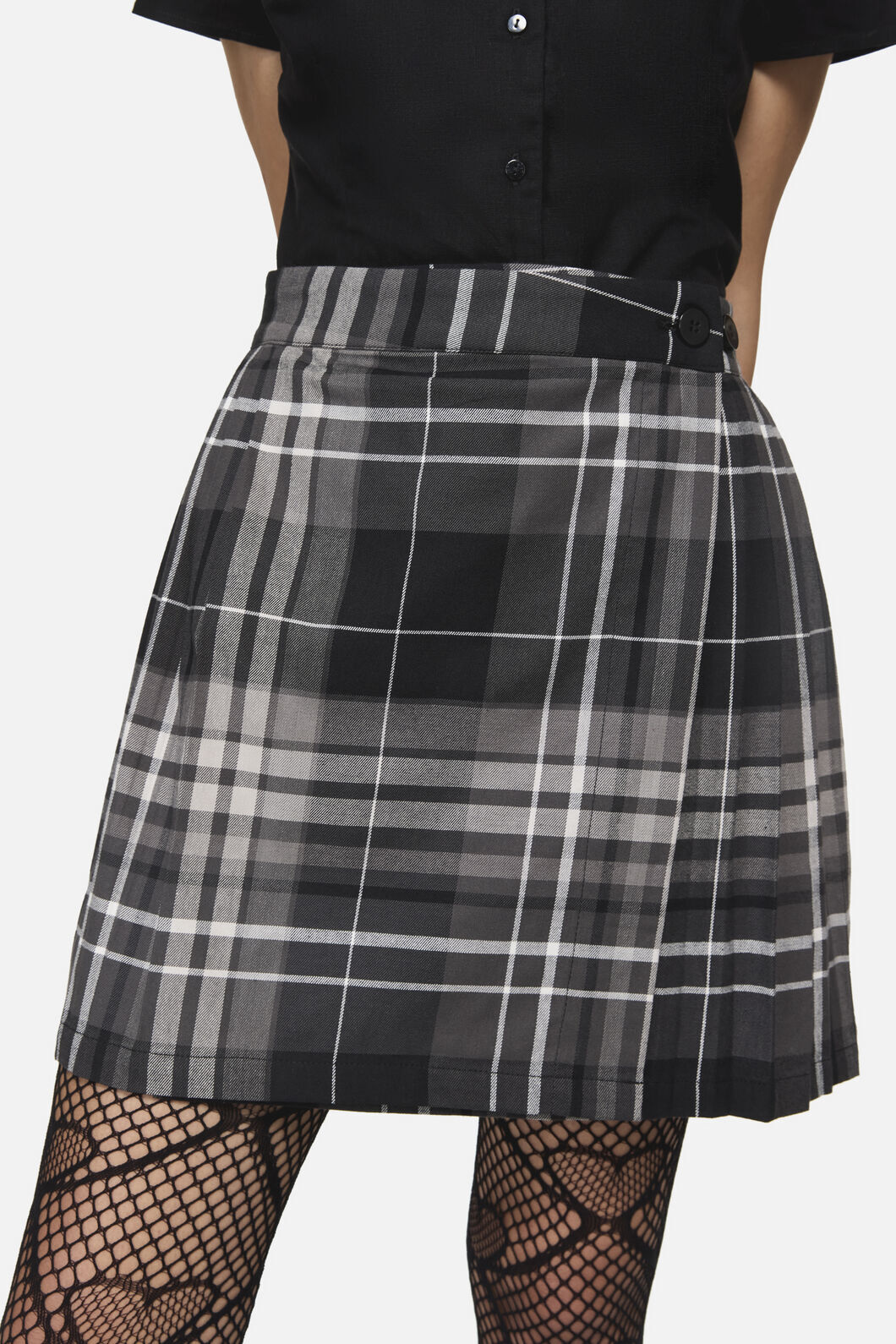 Lovett Goth Tartan Mini Skirt - Image 2