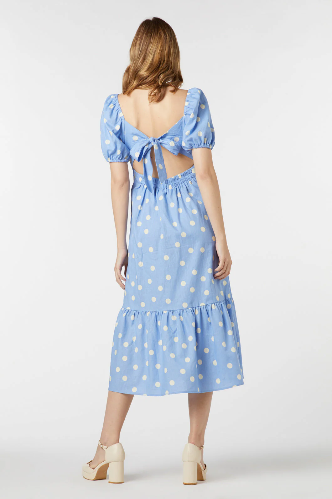 Lucy Polka Dot Midi Dress - Image 9