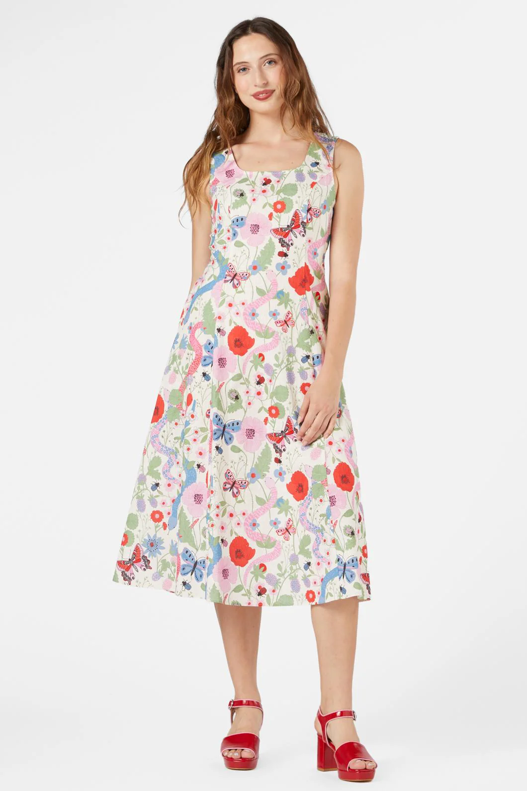 Luna Snake Midi Dress - Image 3