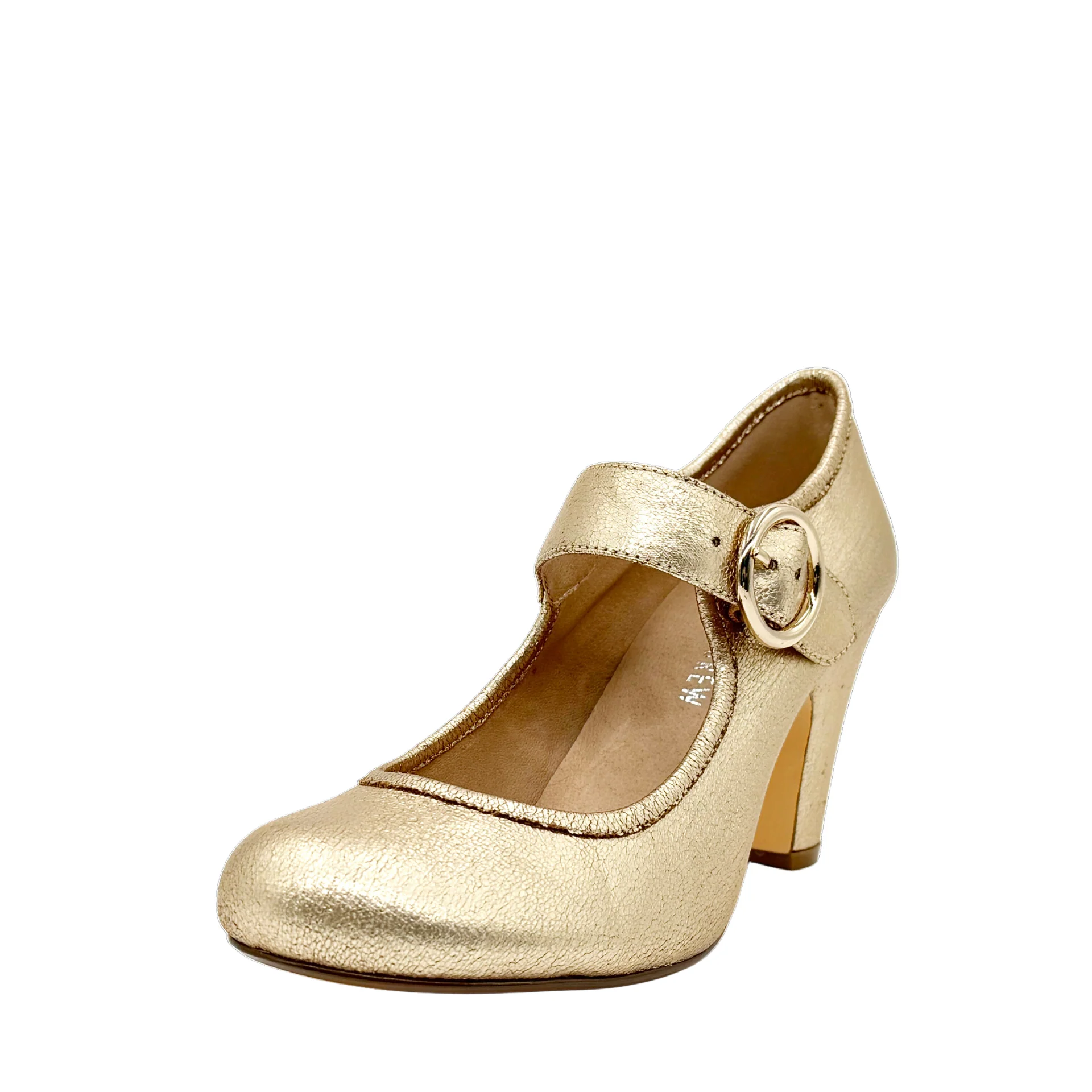 Madeline Metallic Mary Jane Heels - Image 3