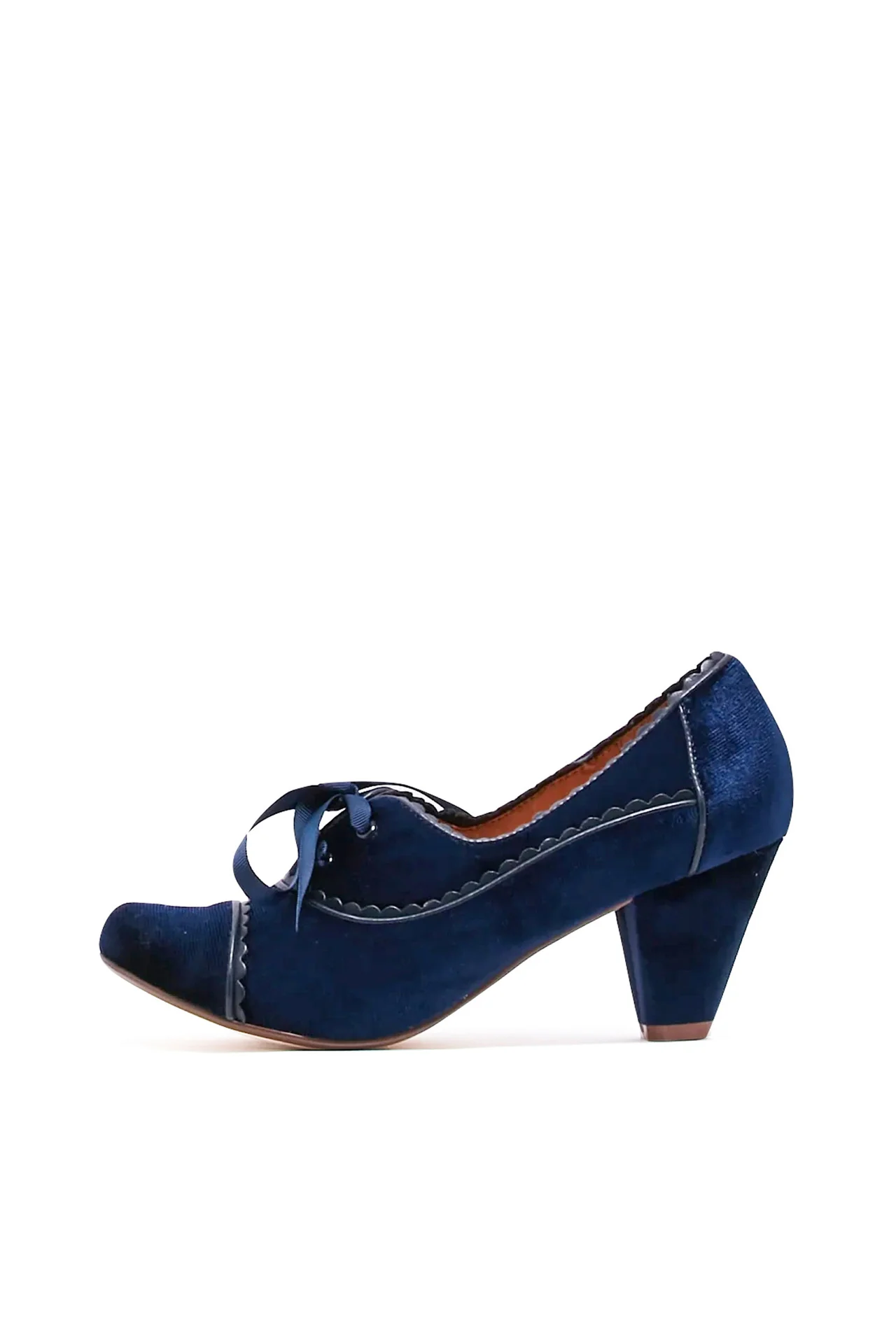 Madison Velvet Retro Heels - Image 12
