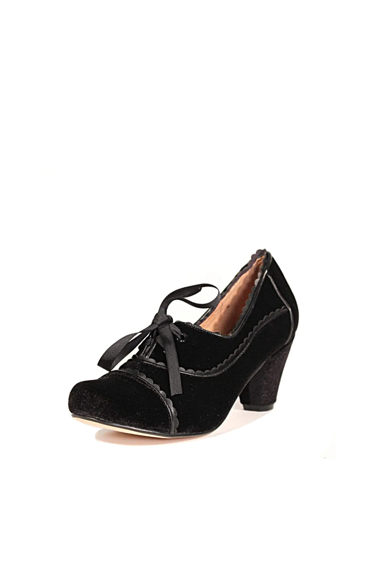 Madison Velvet Retro Heels - Image 15