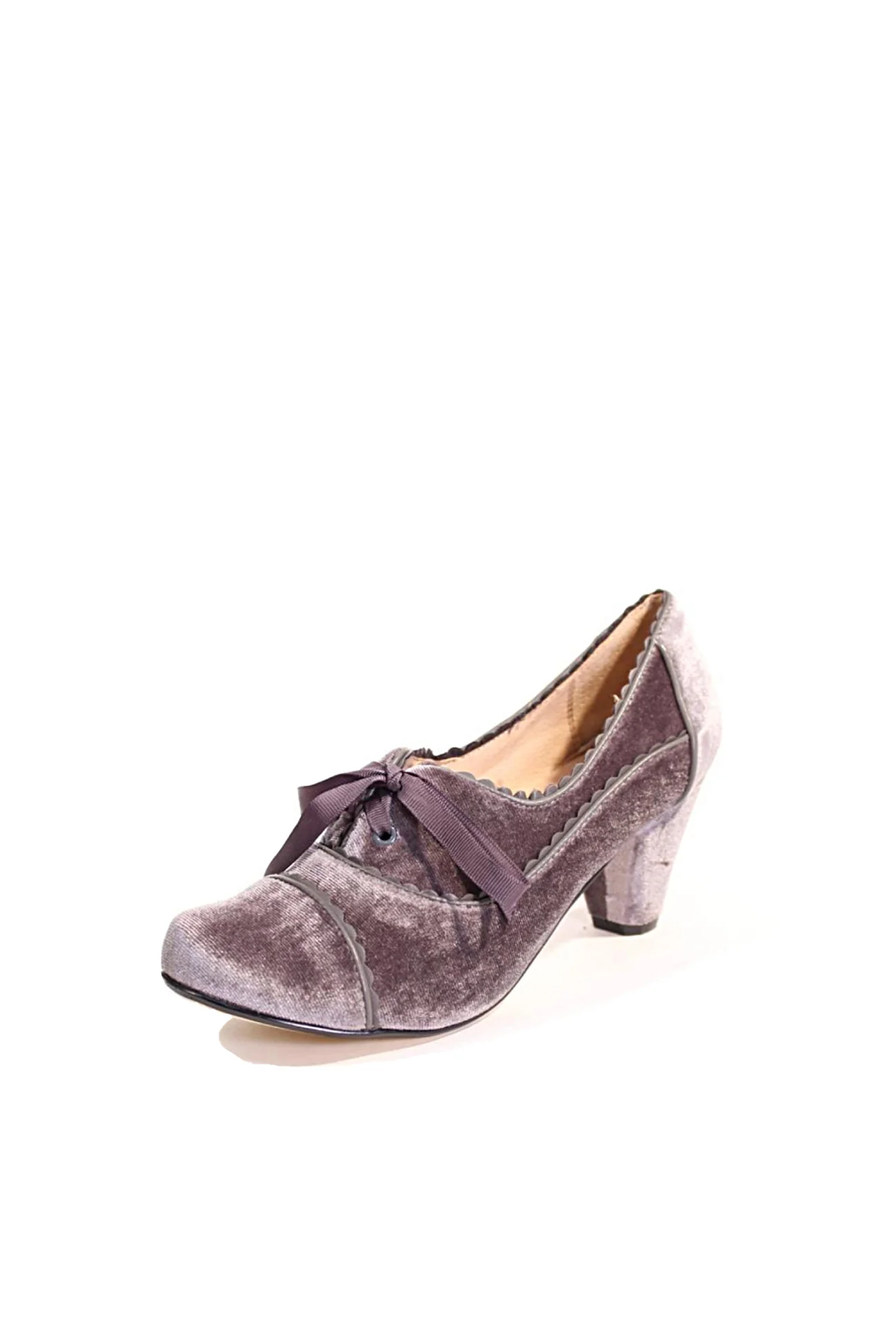 Madison Velvet Retro Heels - Image 18
