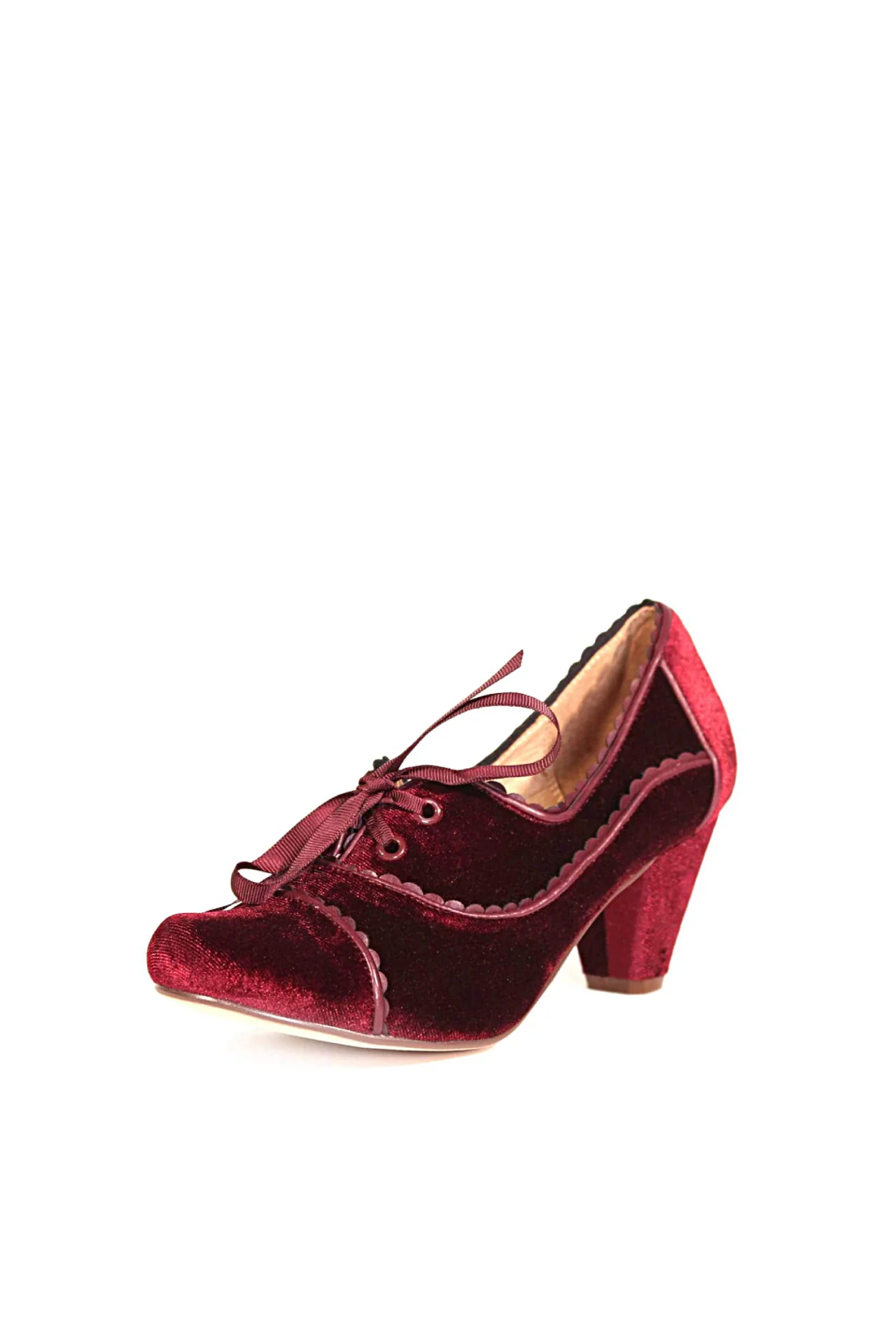 Madison Velvet Retro Heels - Image 6