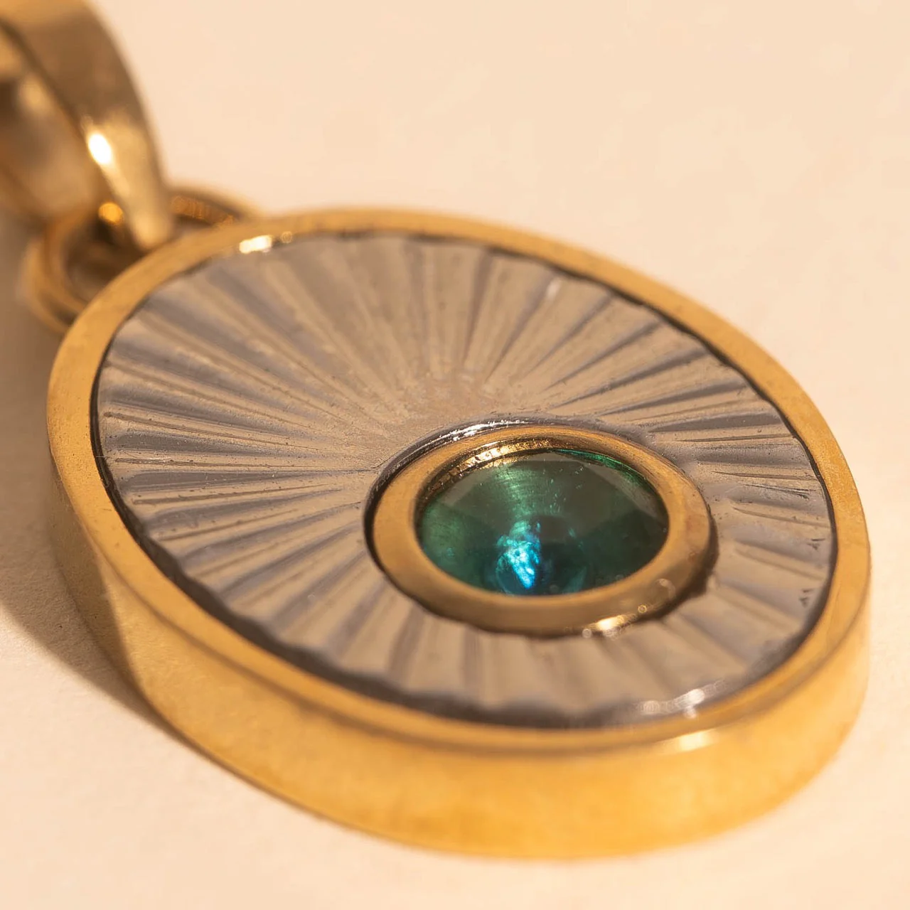 March Birthstone Necklace Charm - Image 2