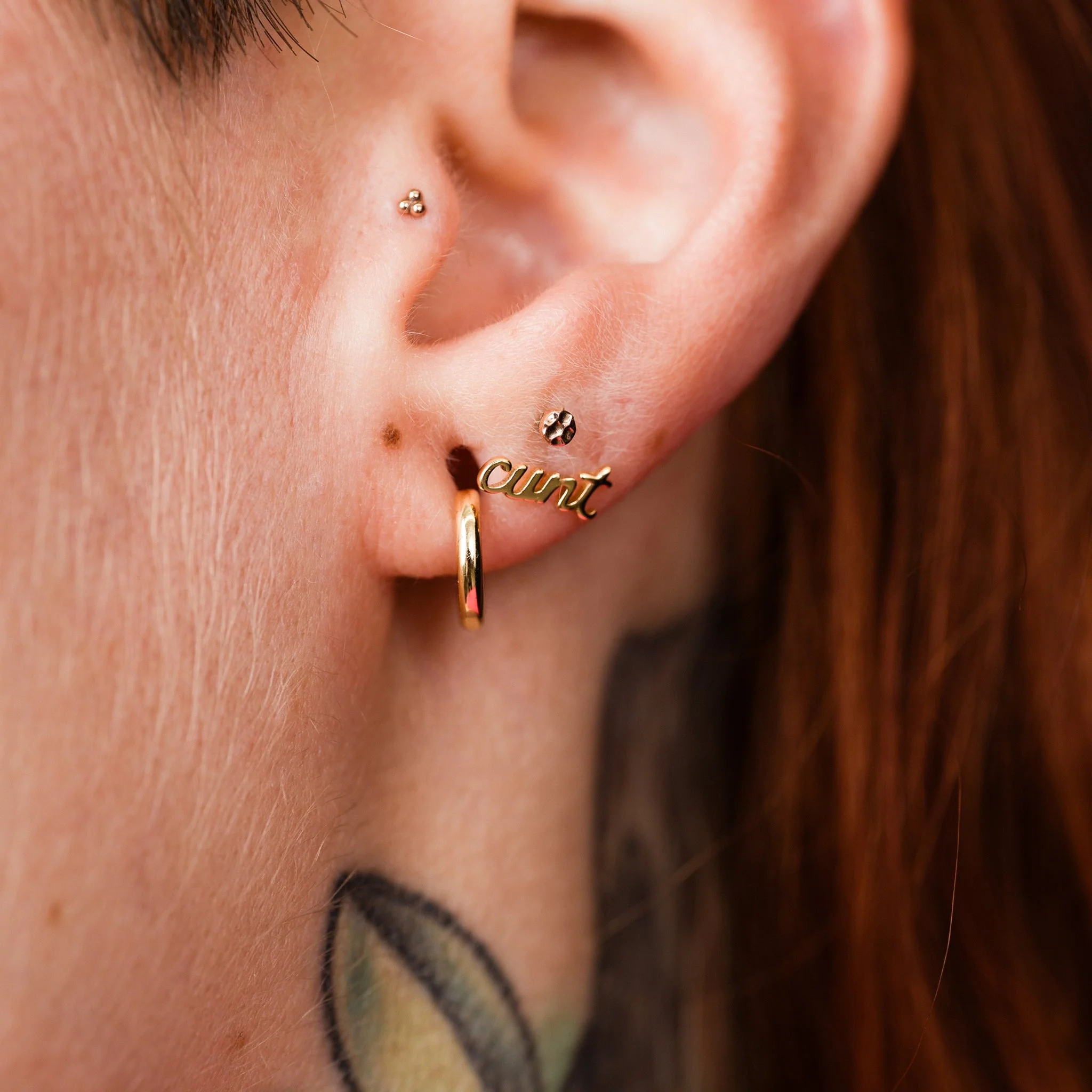 Margot Huggie Hoop Earrings Sterling Silver - Image 8