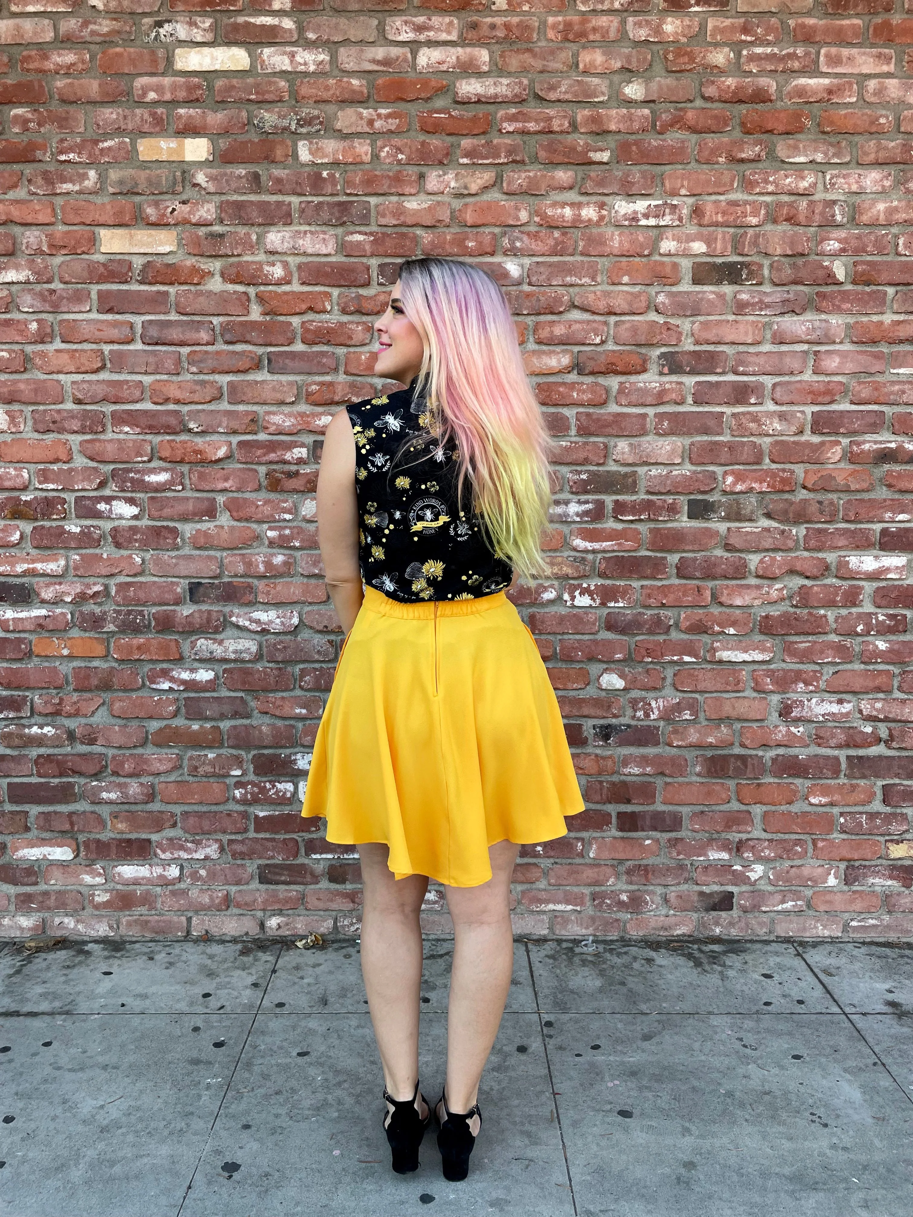 Marigold Skater Skirt - Image 2