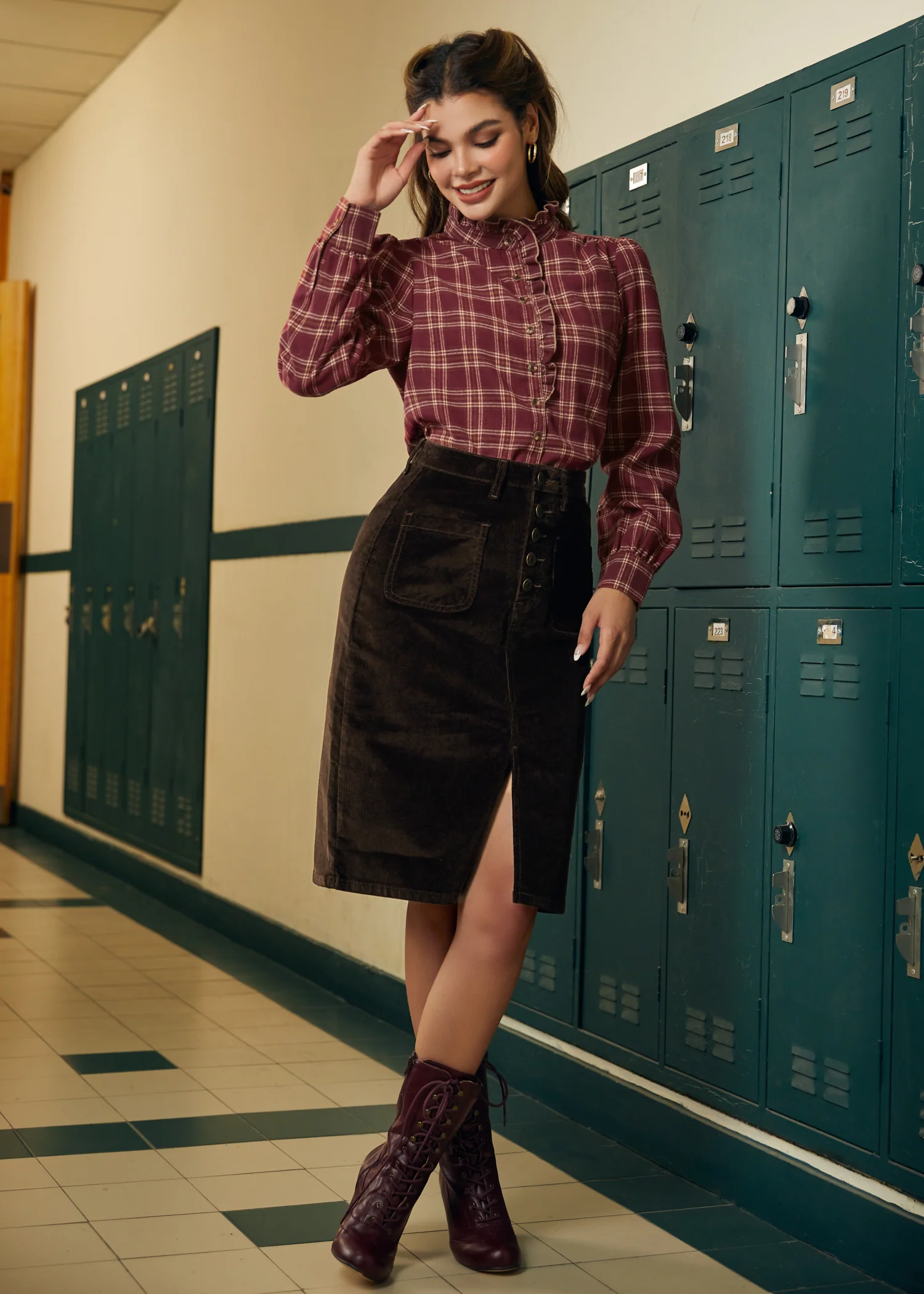 Buttoned Up & Brilliant Skirt - Image 3