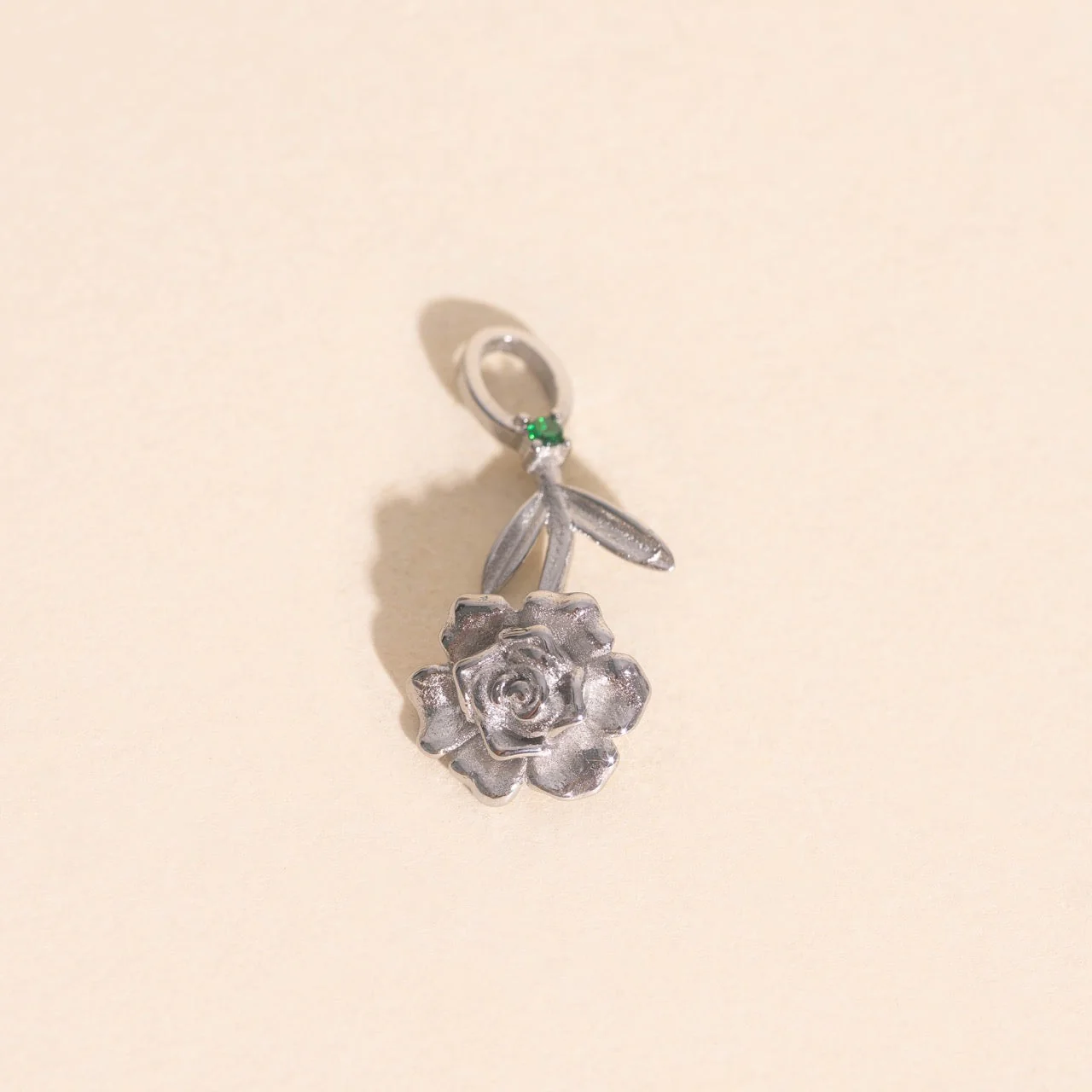 May Peony Birth Flower Necklace Charm - Image 10