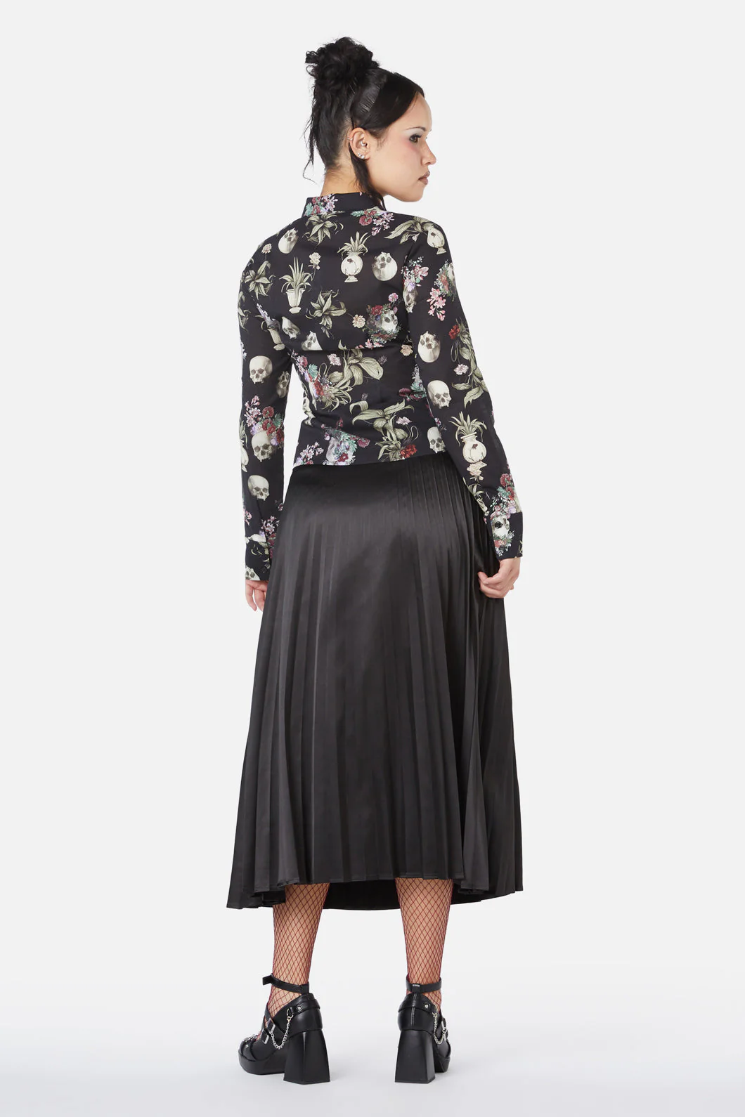 Memento Mori Printed Blouse - Image 5