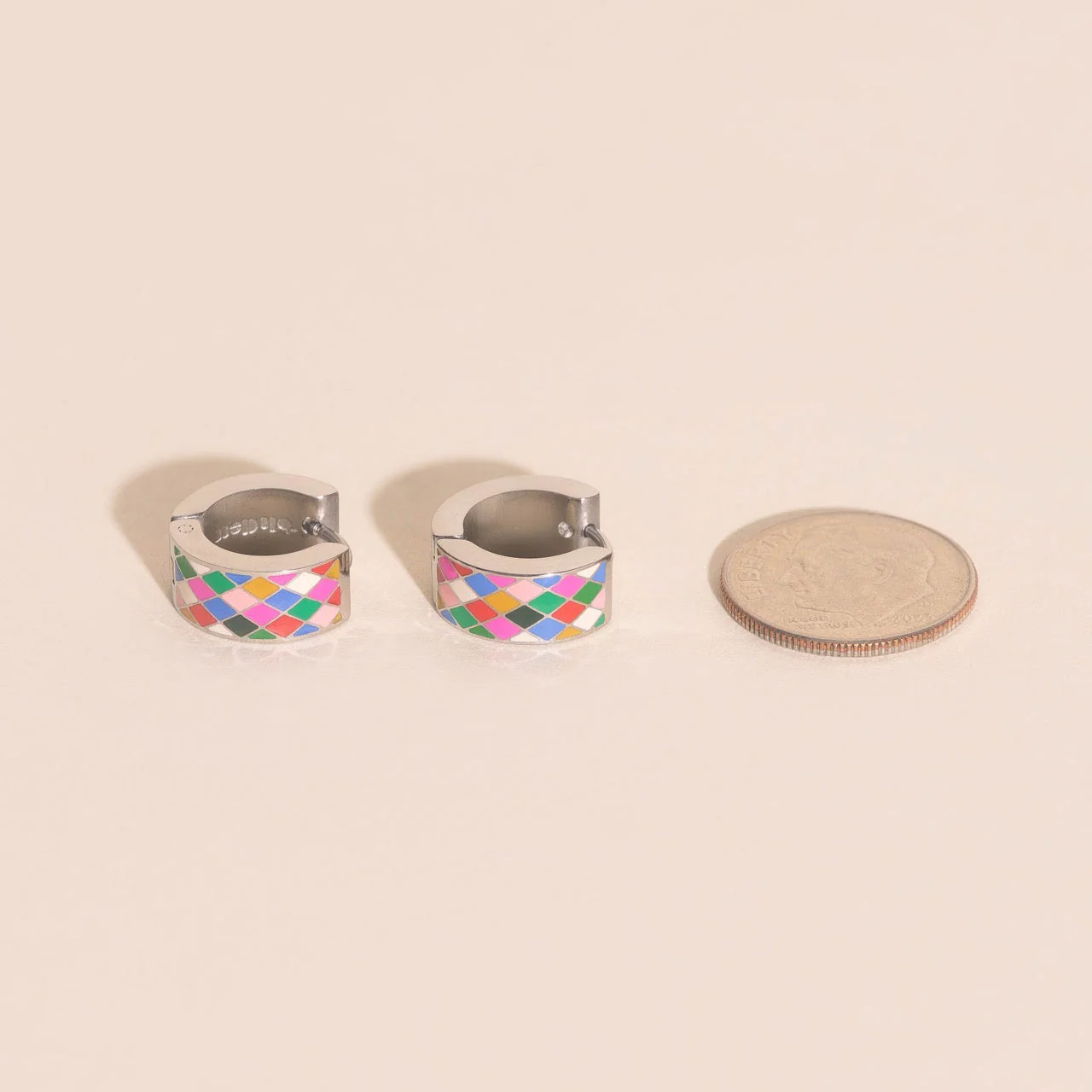 Merry & Bright Super Chunky Huggie Hoop Earrings - Image 7