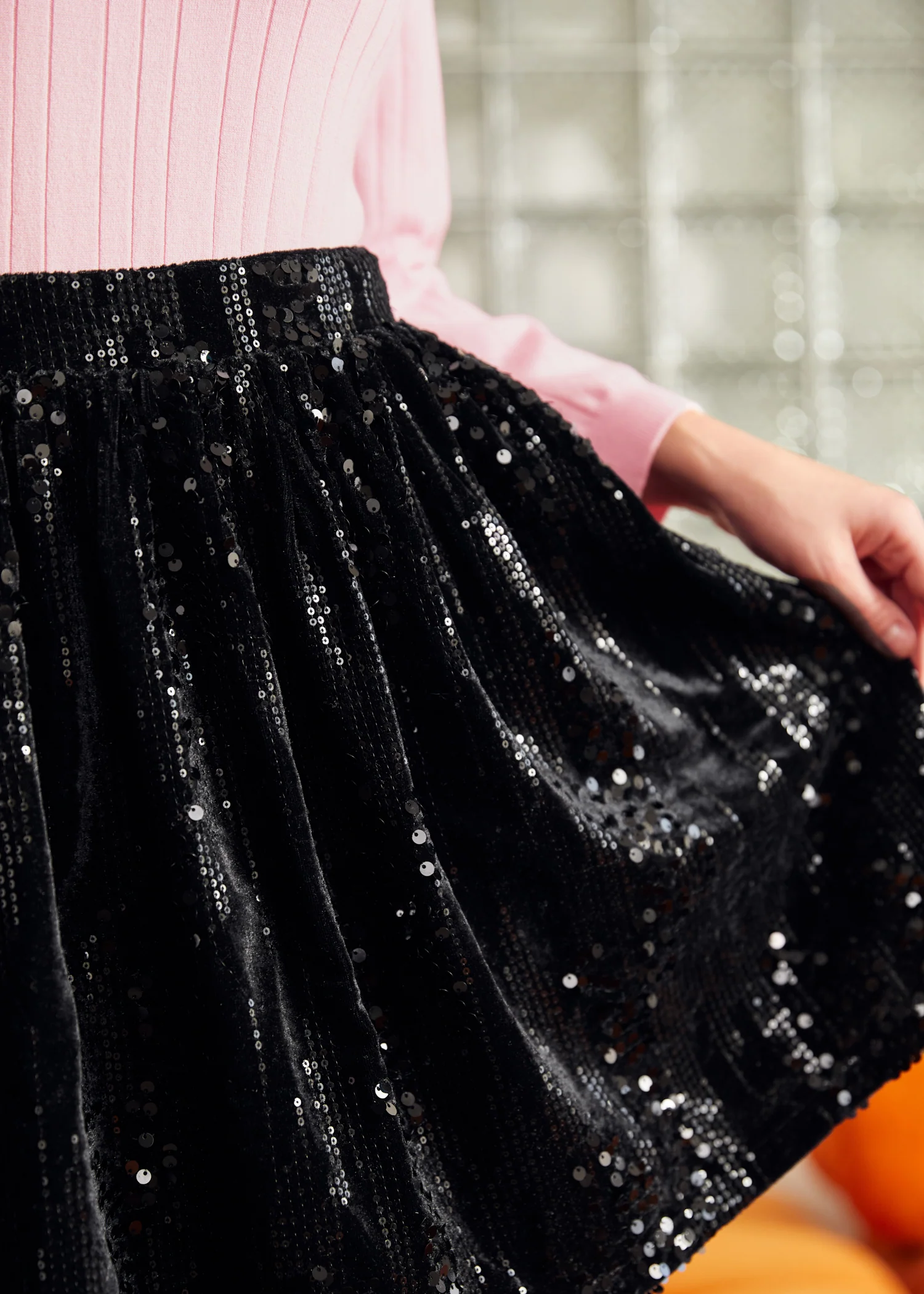 Midnight Muse Dirndl Velvet Skirt - Image 5
