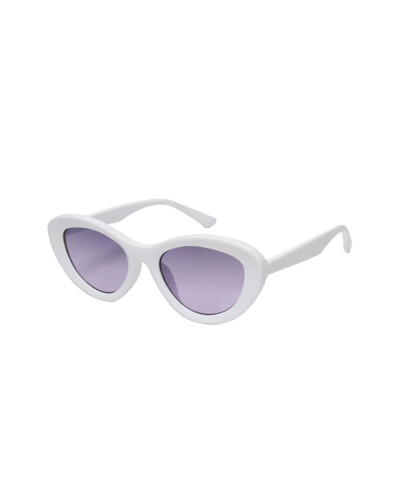 MILA White Cat Eye Sunglasses - Image 2