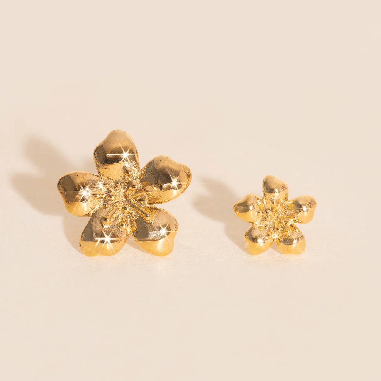 Mini Hibiscus Stud Earrings - Image 11