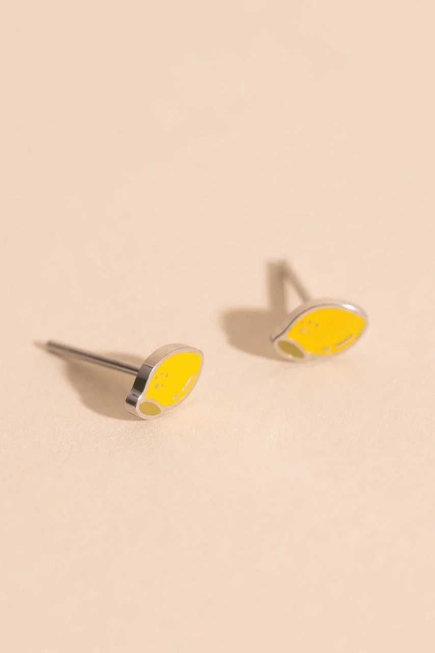Mini Lemon Stud Earrings