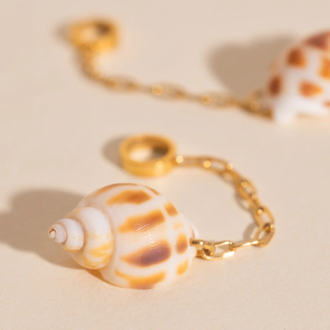 Mini Seashell Dangle Huggie Hoop Charms - Image 3