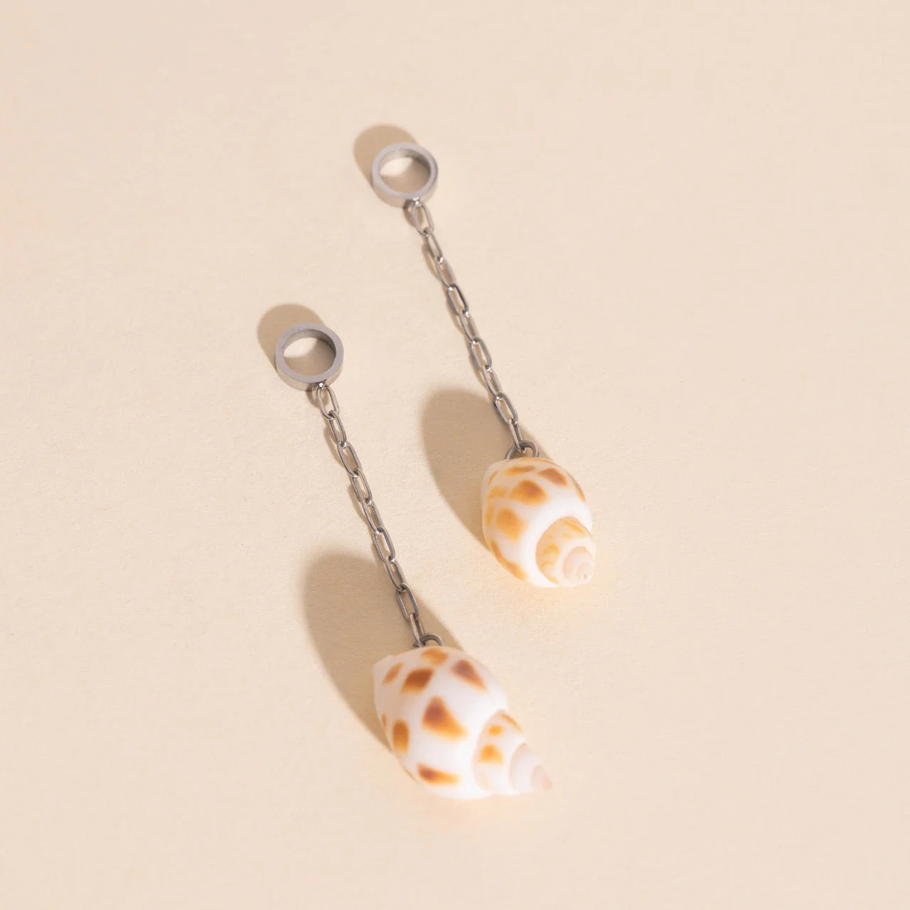 Mini Seashell Dangle Huggie Hoop Charms - Image 7