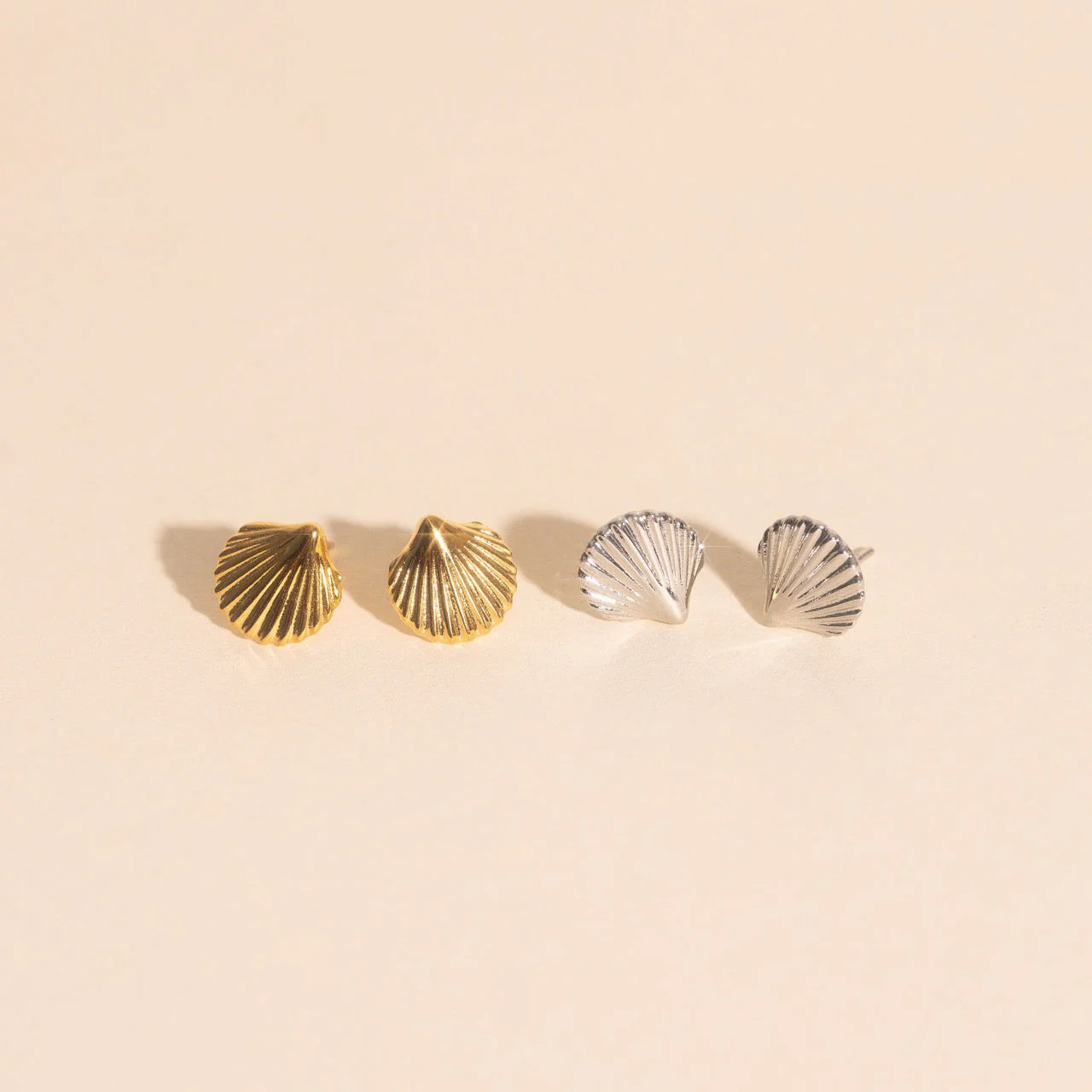 Mini Seashell Stud Earrings - Image 8