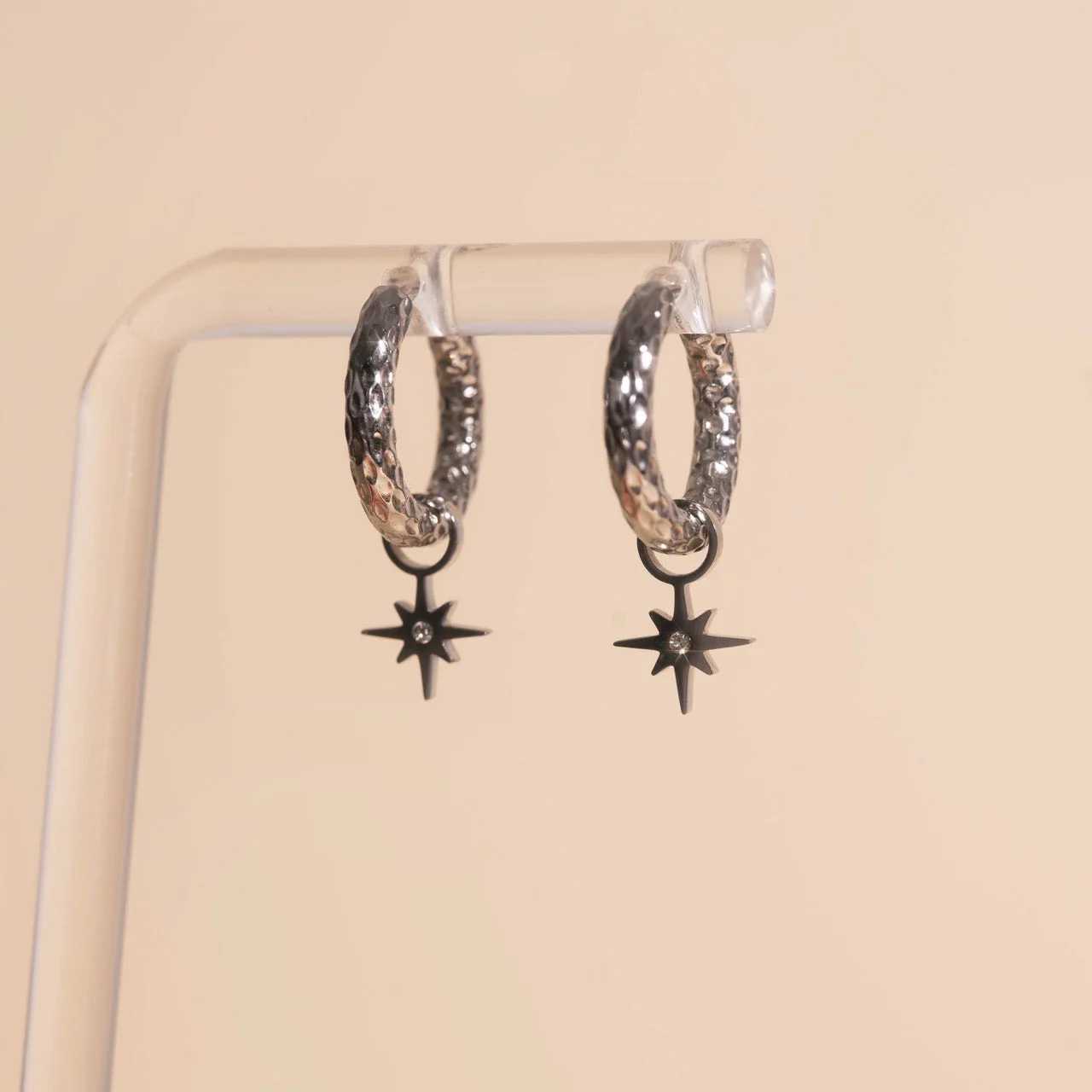 Mini Starburst Huggie Hoop Charms - Image 5