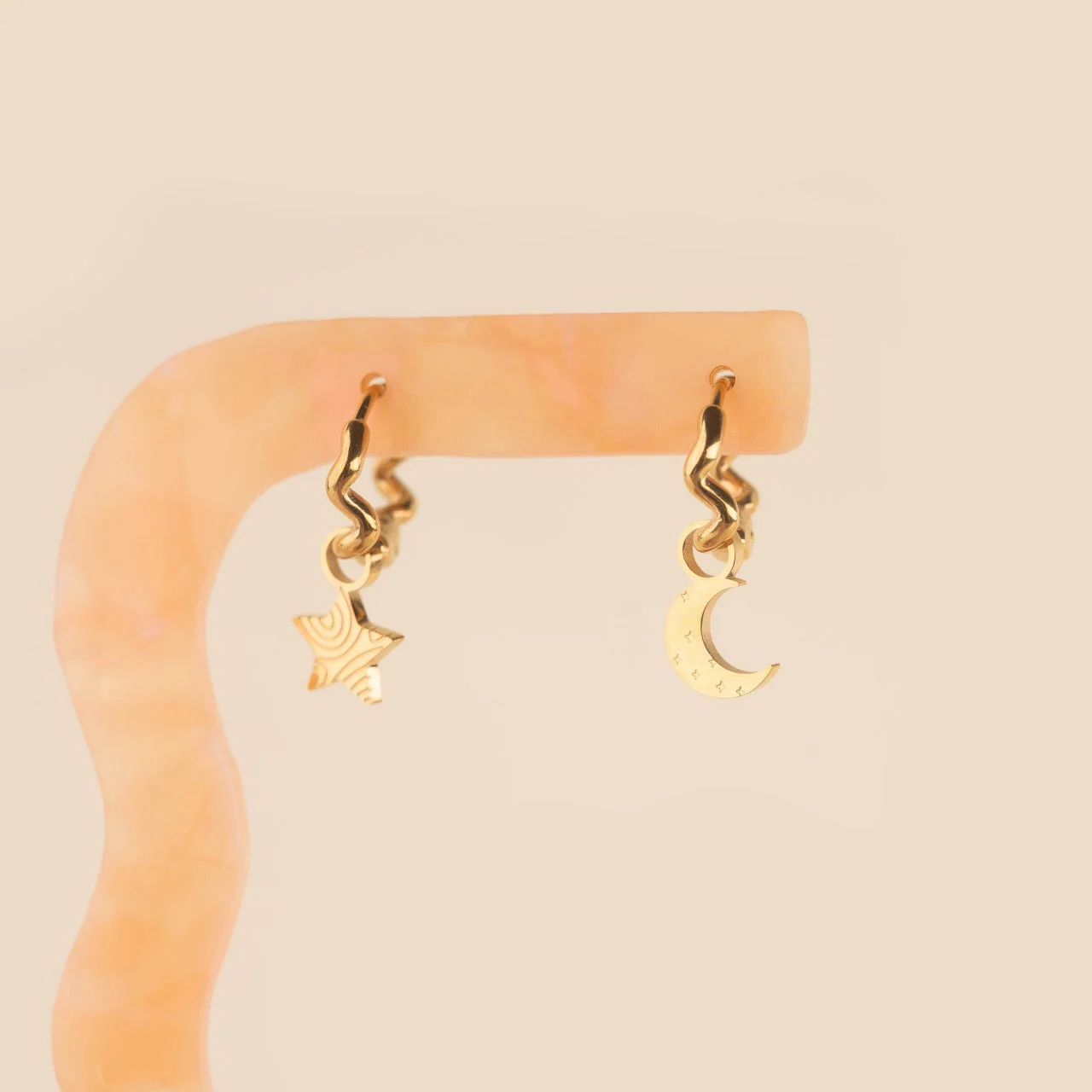 Moon Huggie Hoop Charms - Image 5