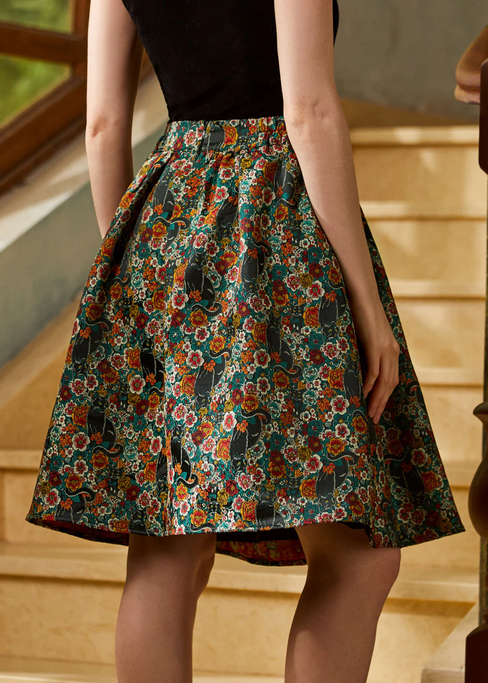 More Than Charming Brocade Skirt - Image 5