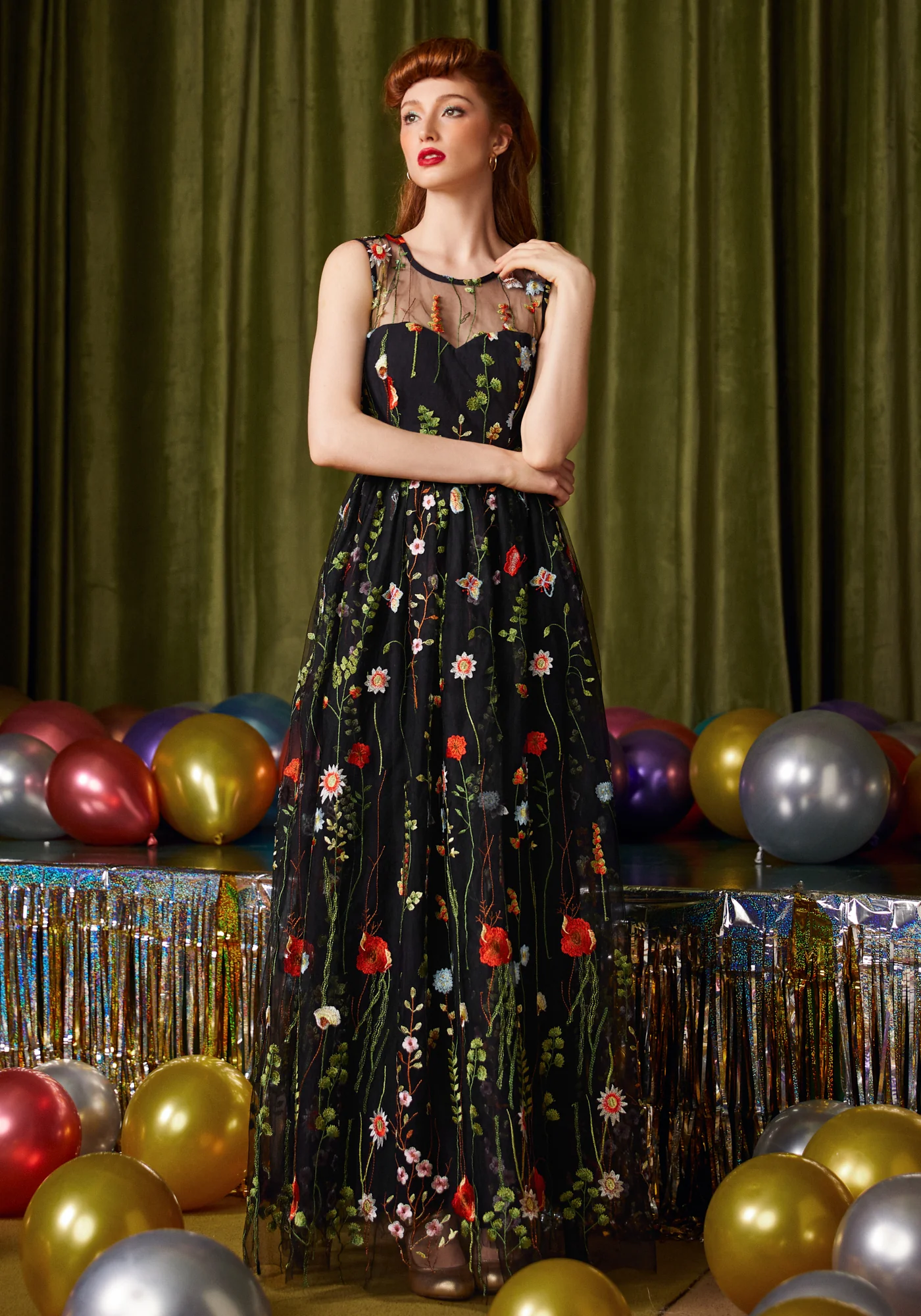 Mystique Mirage Fit & Flare Maxi Dress - Image 4