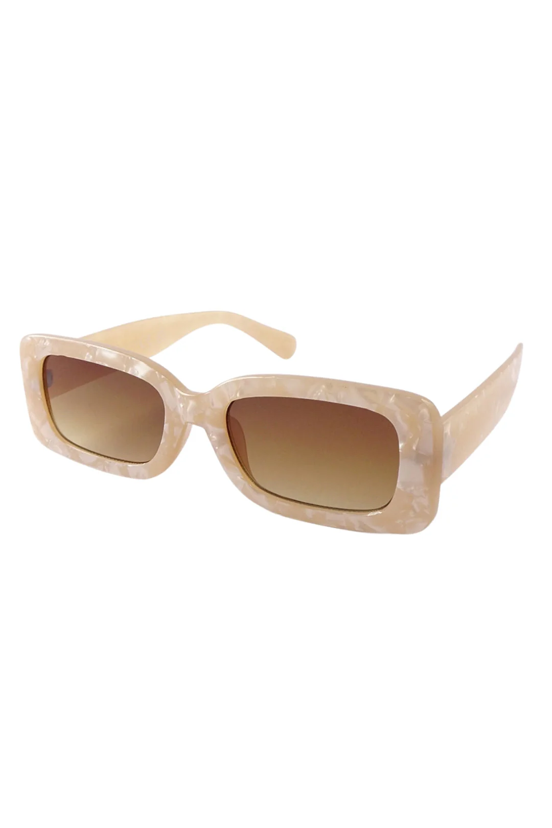 NATASHA Marble Beige Sunglasses - Image 2