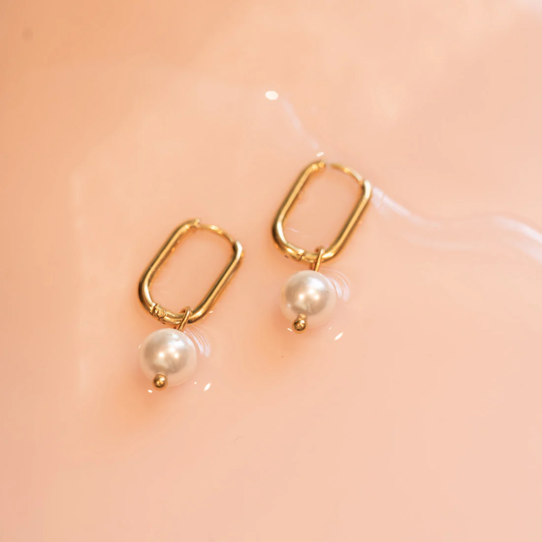 Natural Pearl Huggie Hoop Charms - Image 13