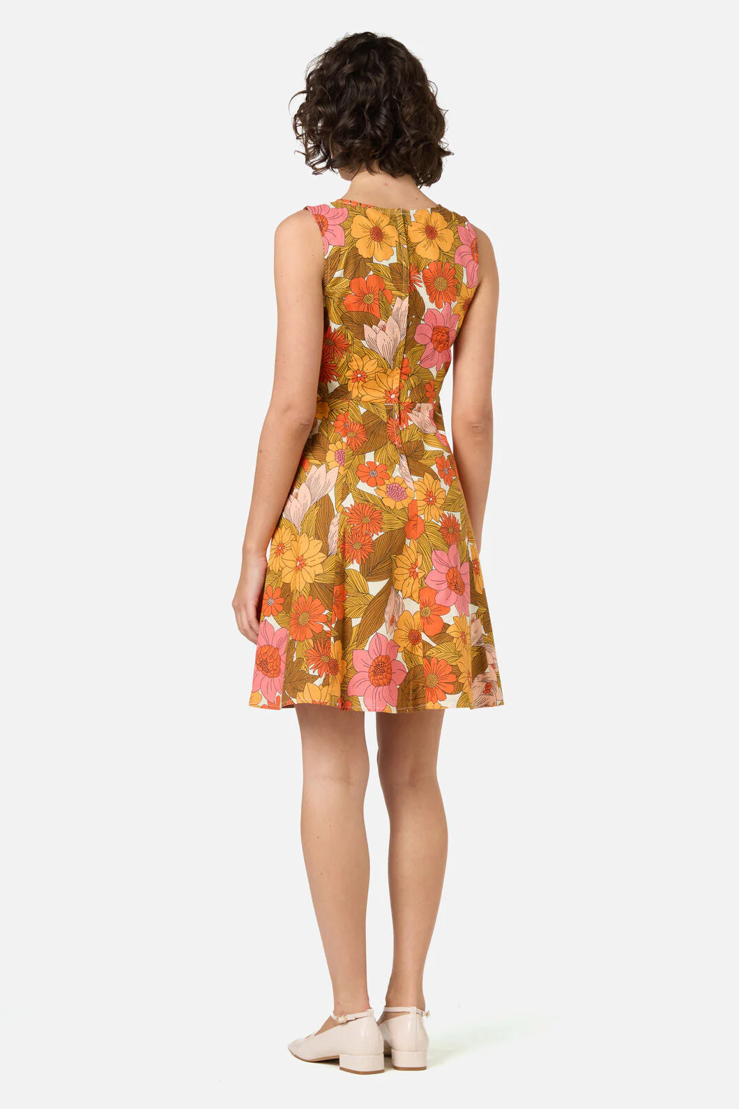 Nellie 70's Floral Mini Dress - Image 5
